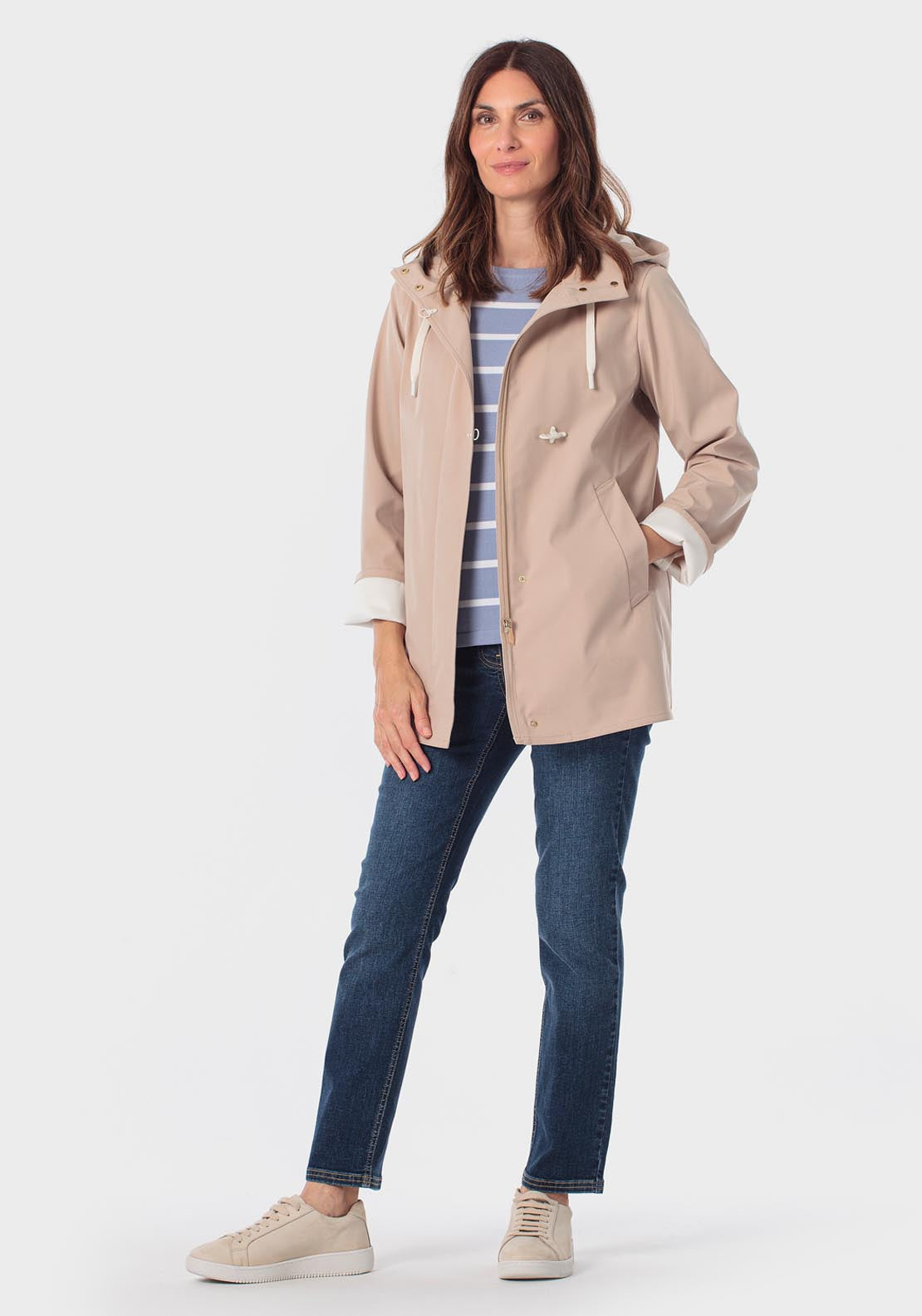 Hooded Parka - Beige