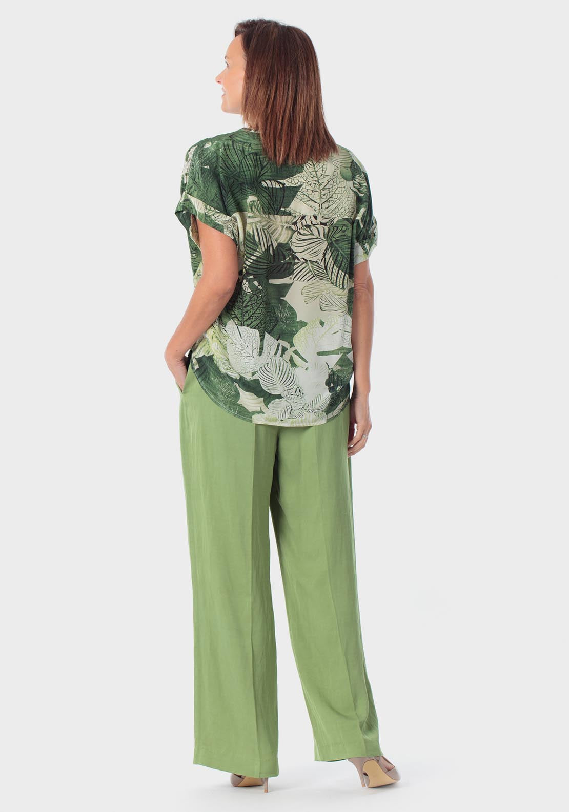 Printed Top - Green Forest