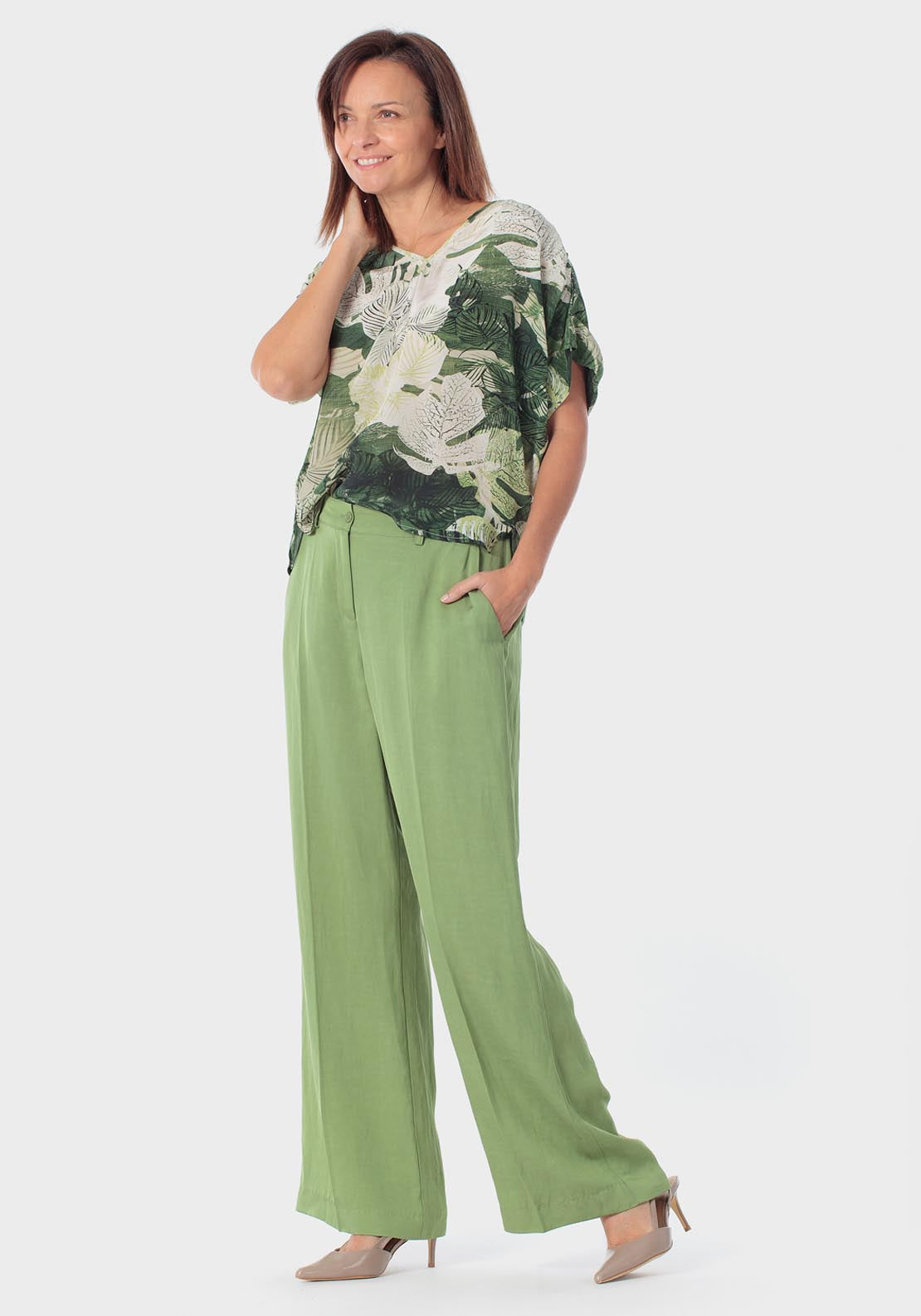 Printed Top - Green Forest