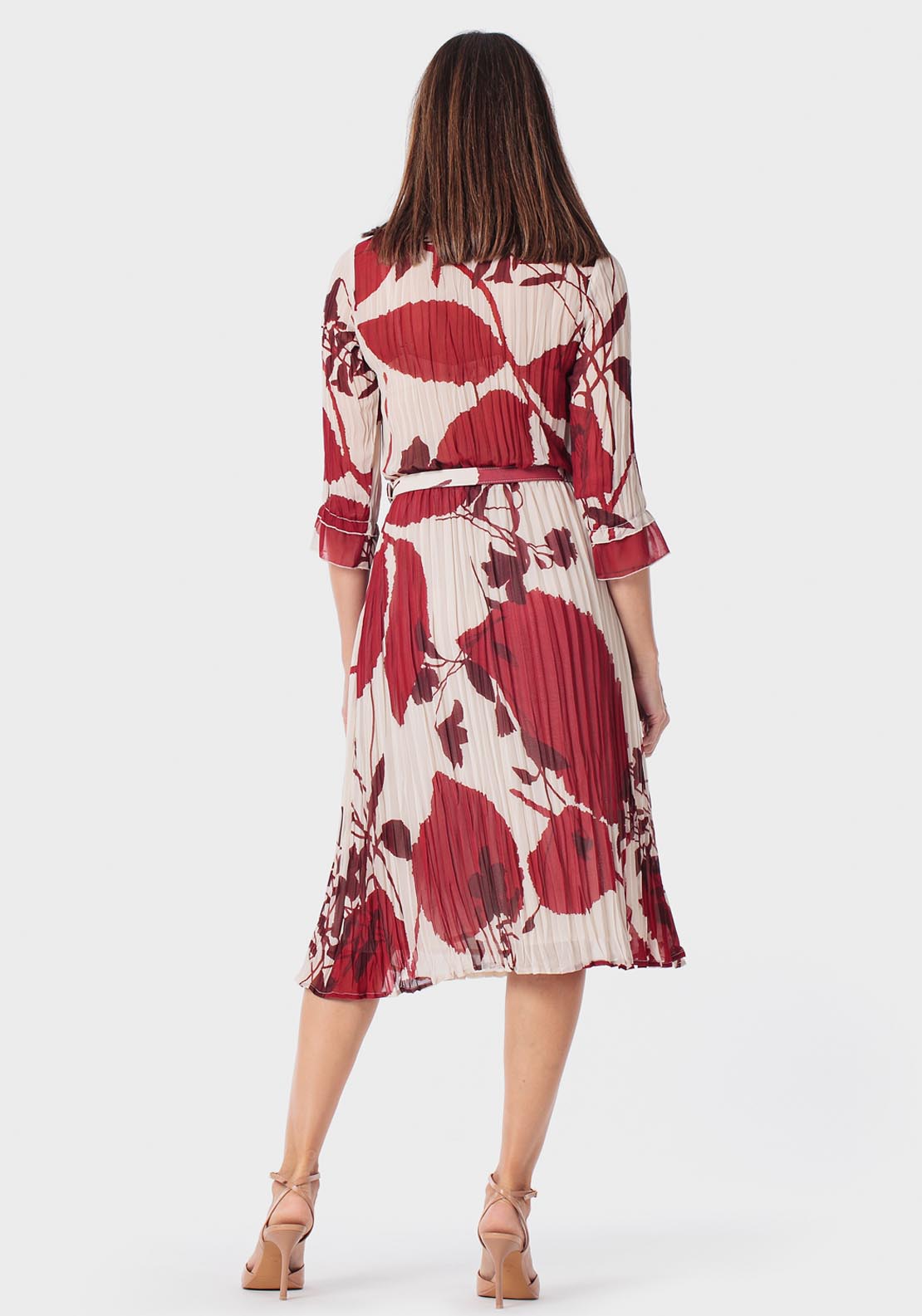 Printed Dress - Beige Natural