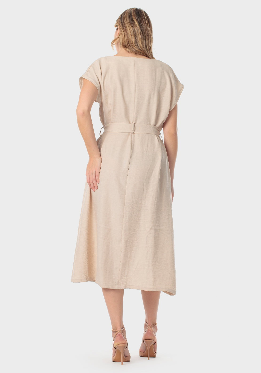 Shirt Dress - Beige