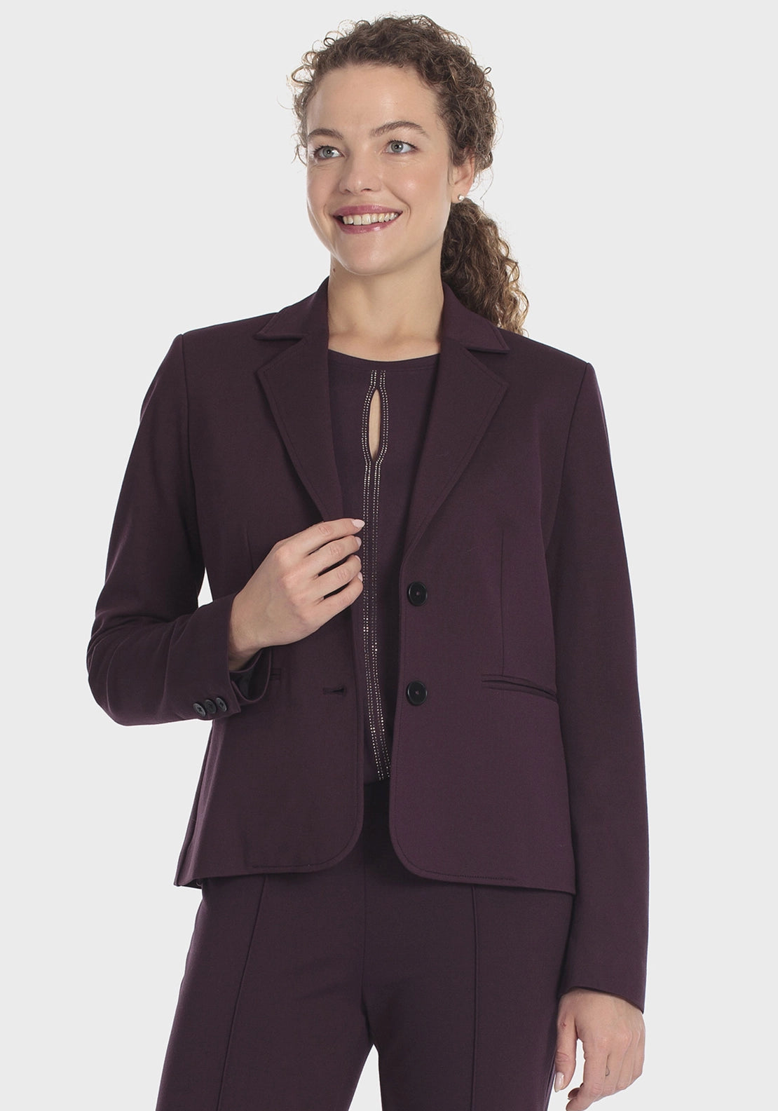 Ponte Di Roma Blazer - Purple Mulberry