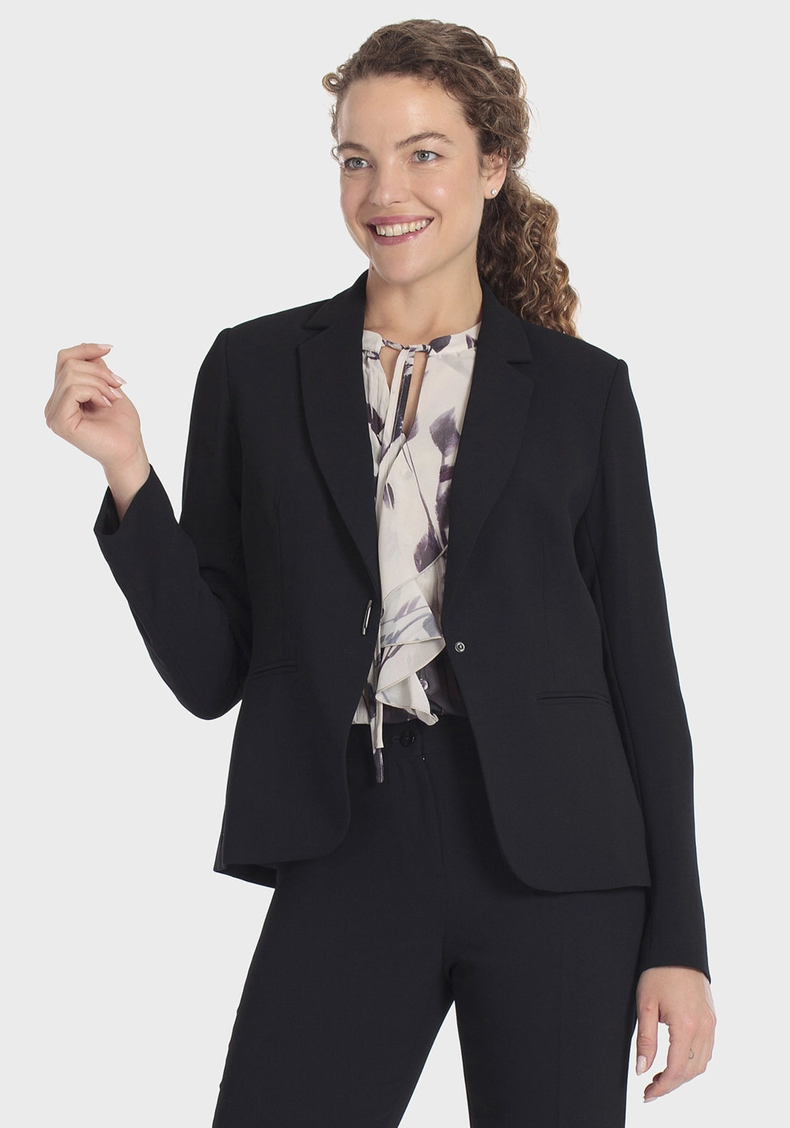 Formal Crepe Blazer - Black