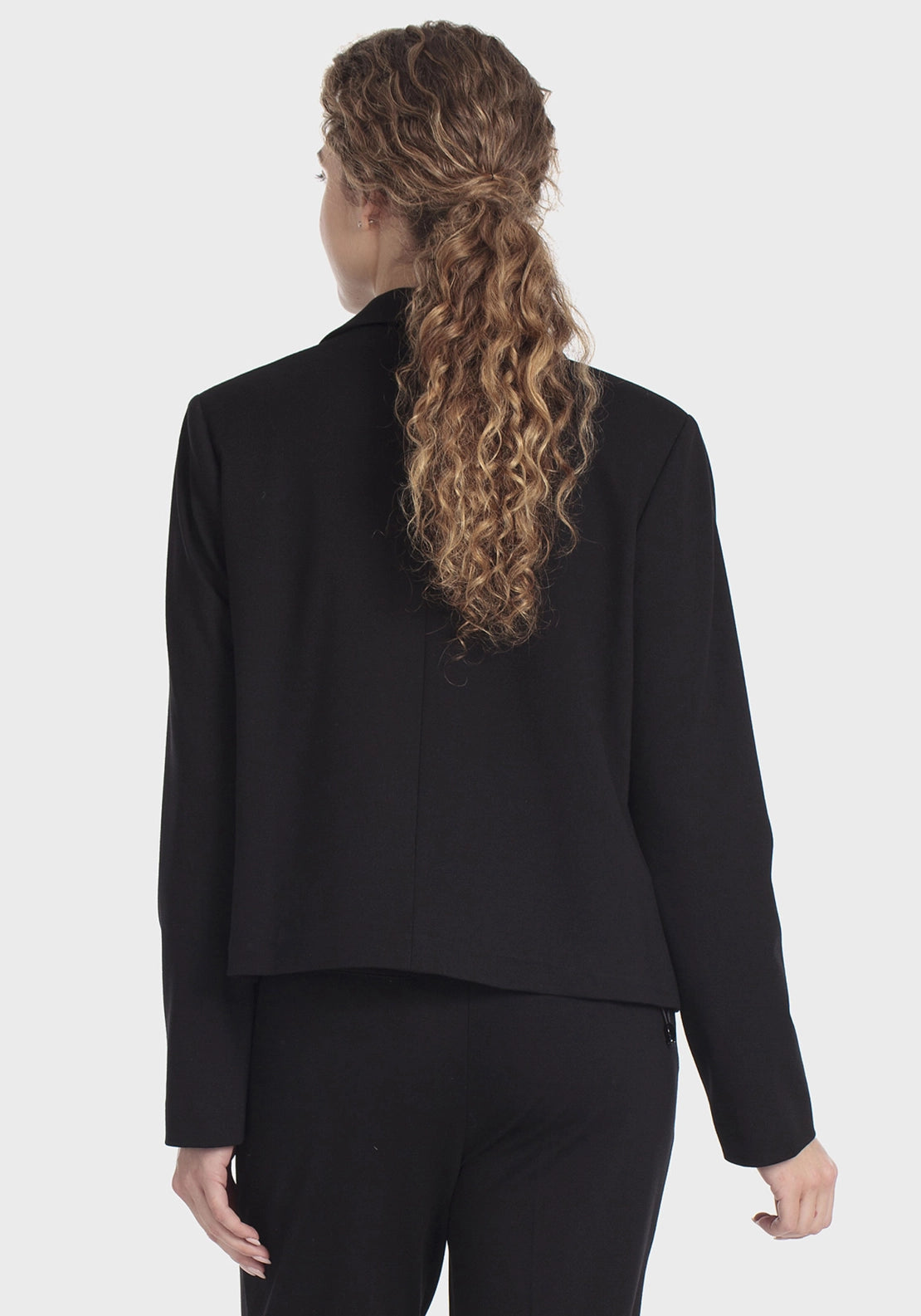 Buttoned Blazer - Black