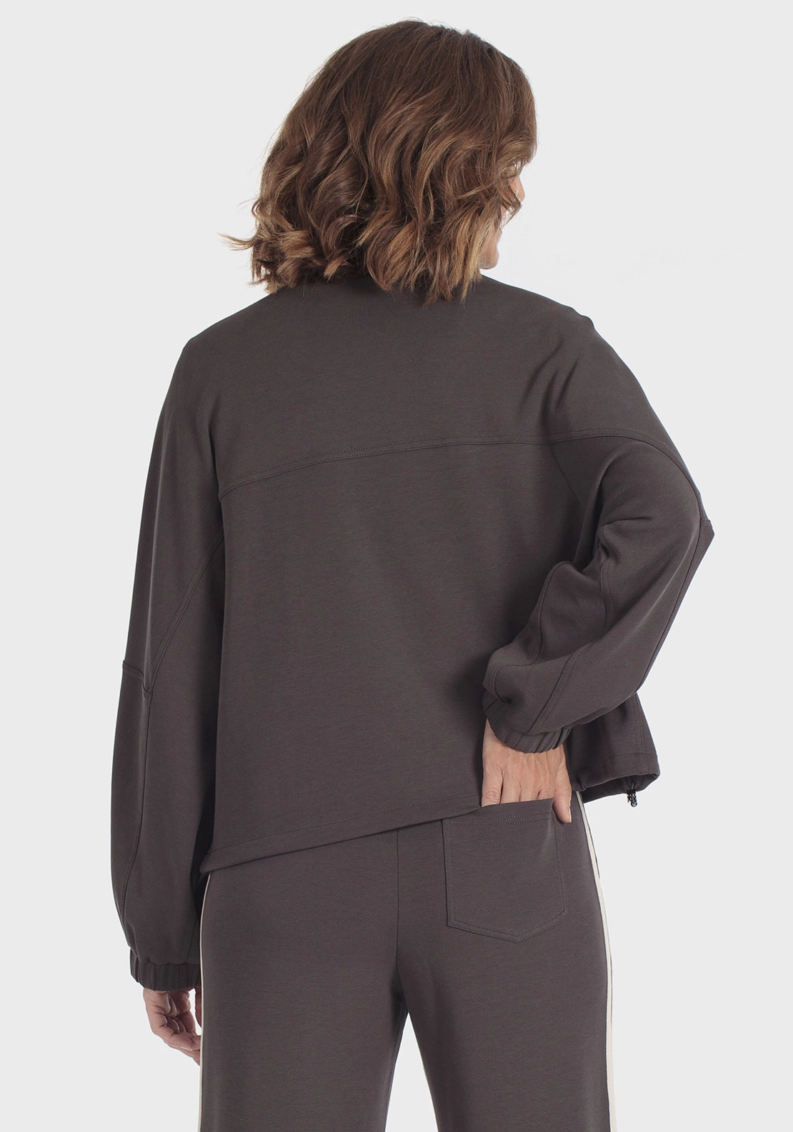 Jacket With Pockets - Grey Dark