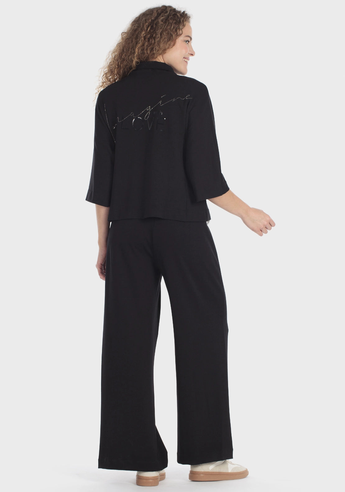 Embellished Zip Jacket - Black