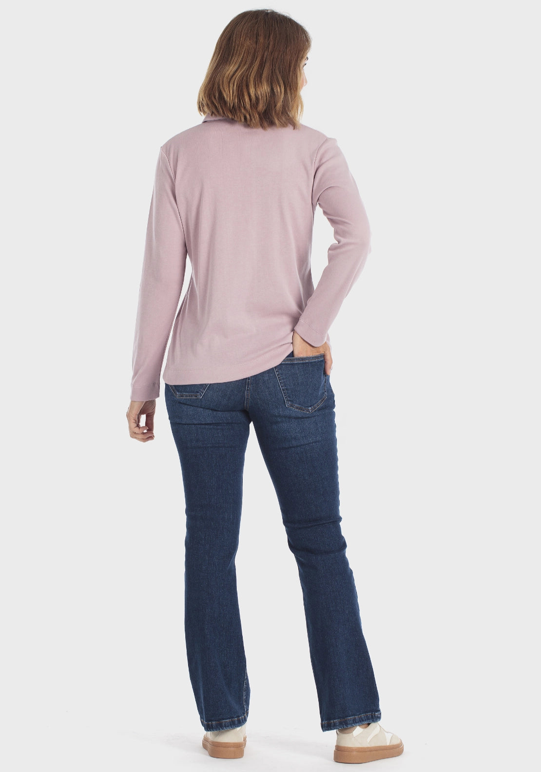Buttoned Polo - Pink