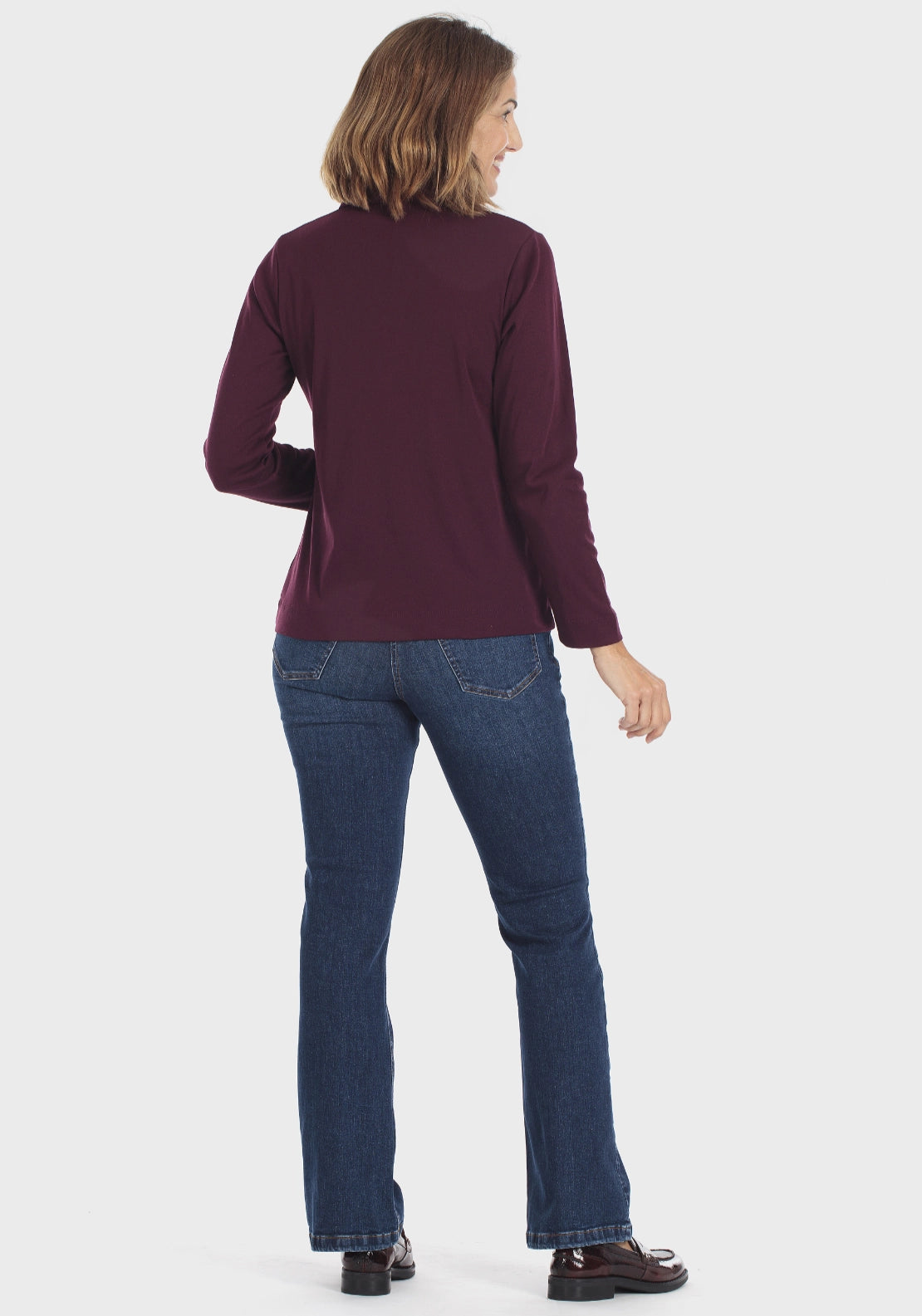 Buttoned Polo - Purple Mulberry