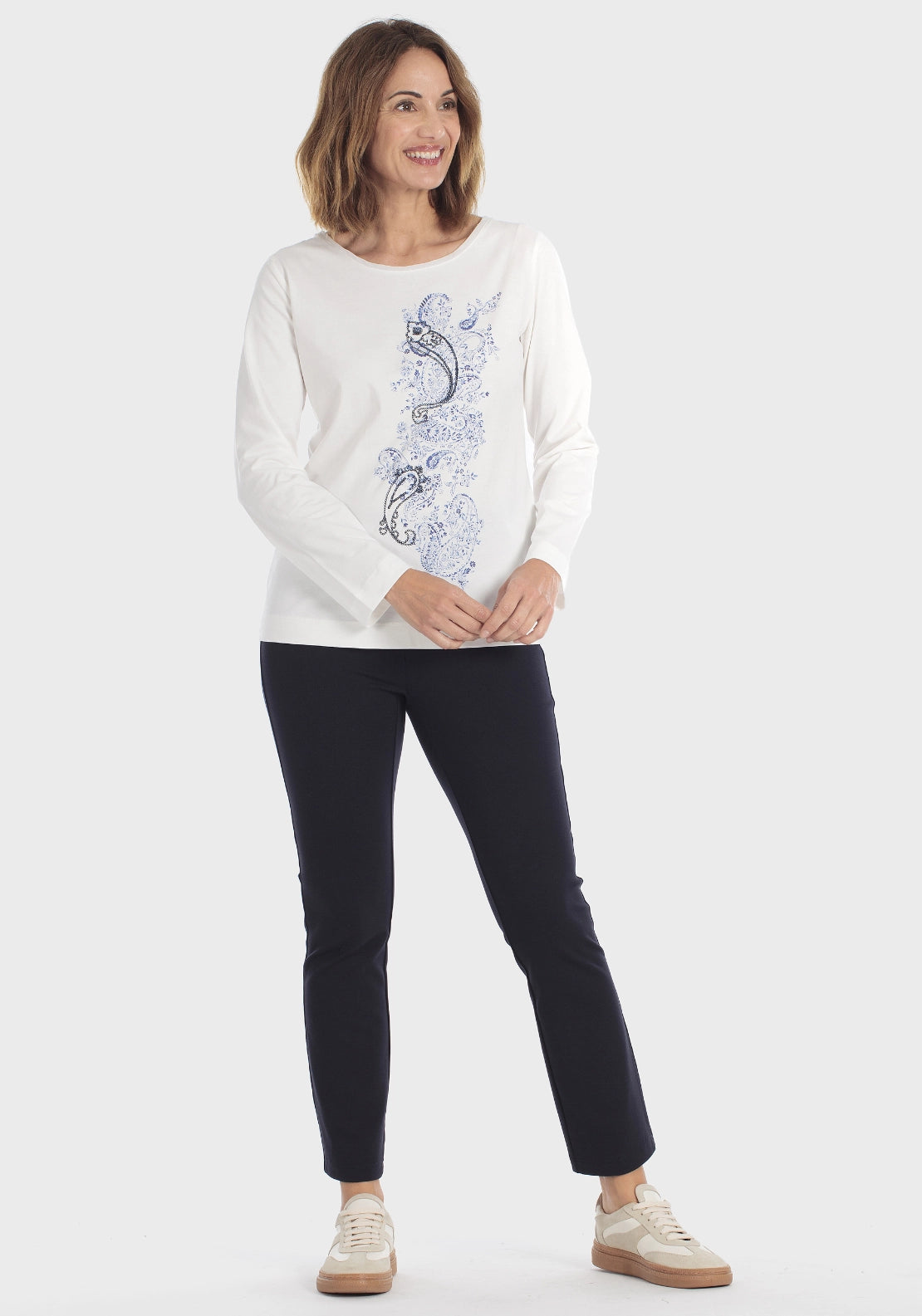 Cashmere Print T-Shirt - White