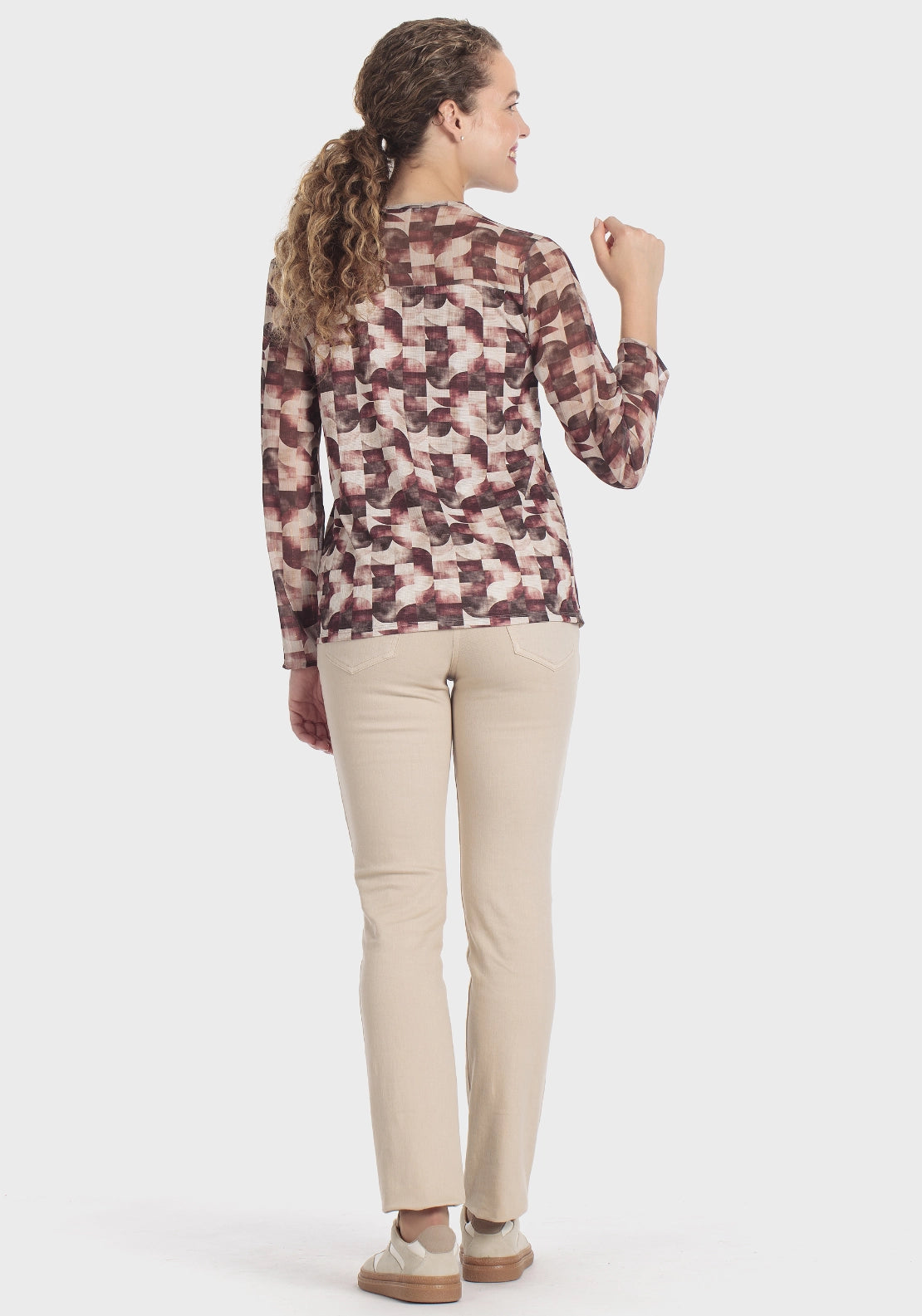 Zipper T-Shirt - Purple Mulberry