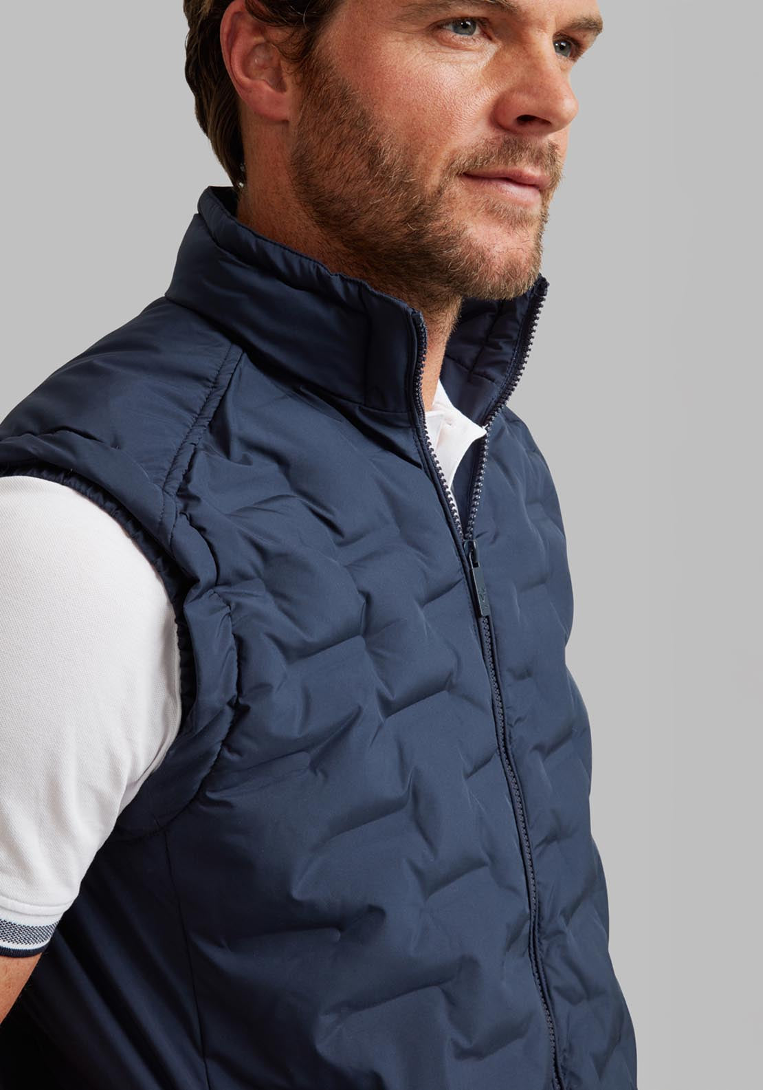 Vedoneire Contemporary Quilt Gilet - Midnight 3 Shaws Department Stores