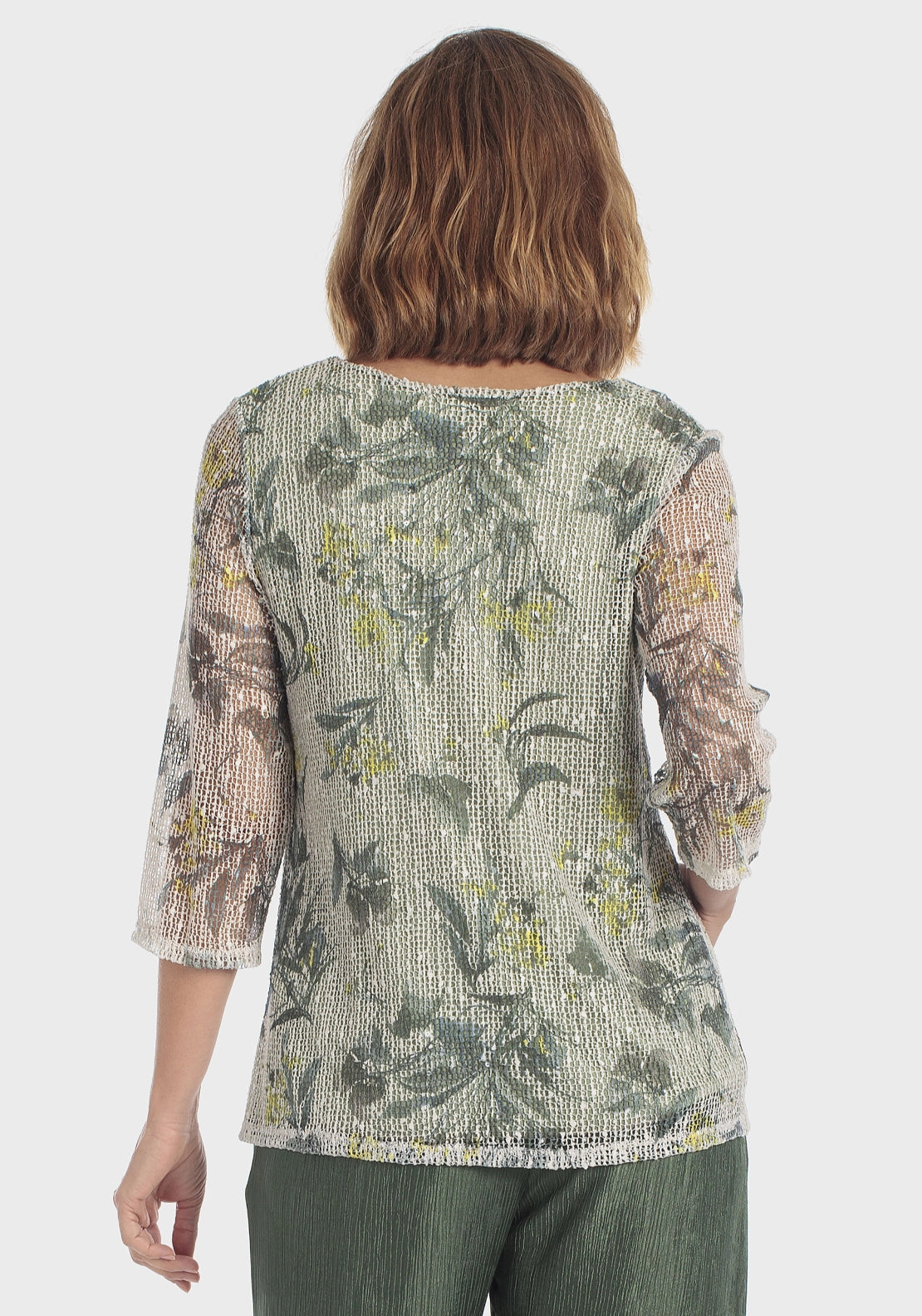 Mesh Printed T-Shirt - Green