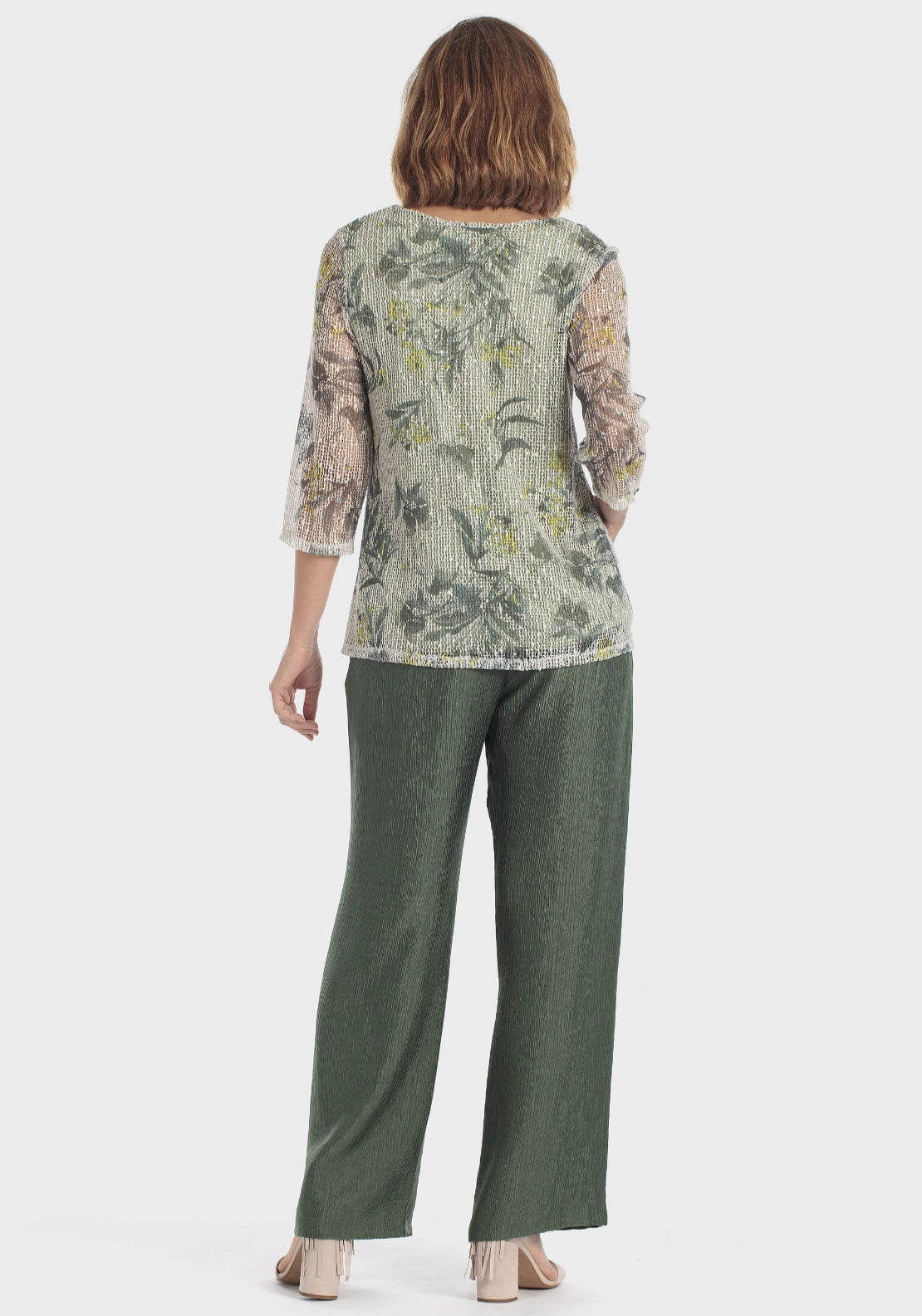 Mesh Printed T-Shirt - Green
