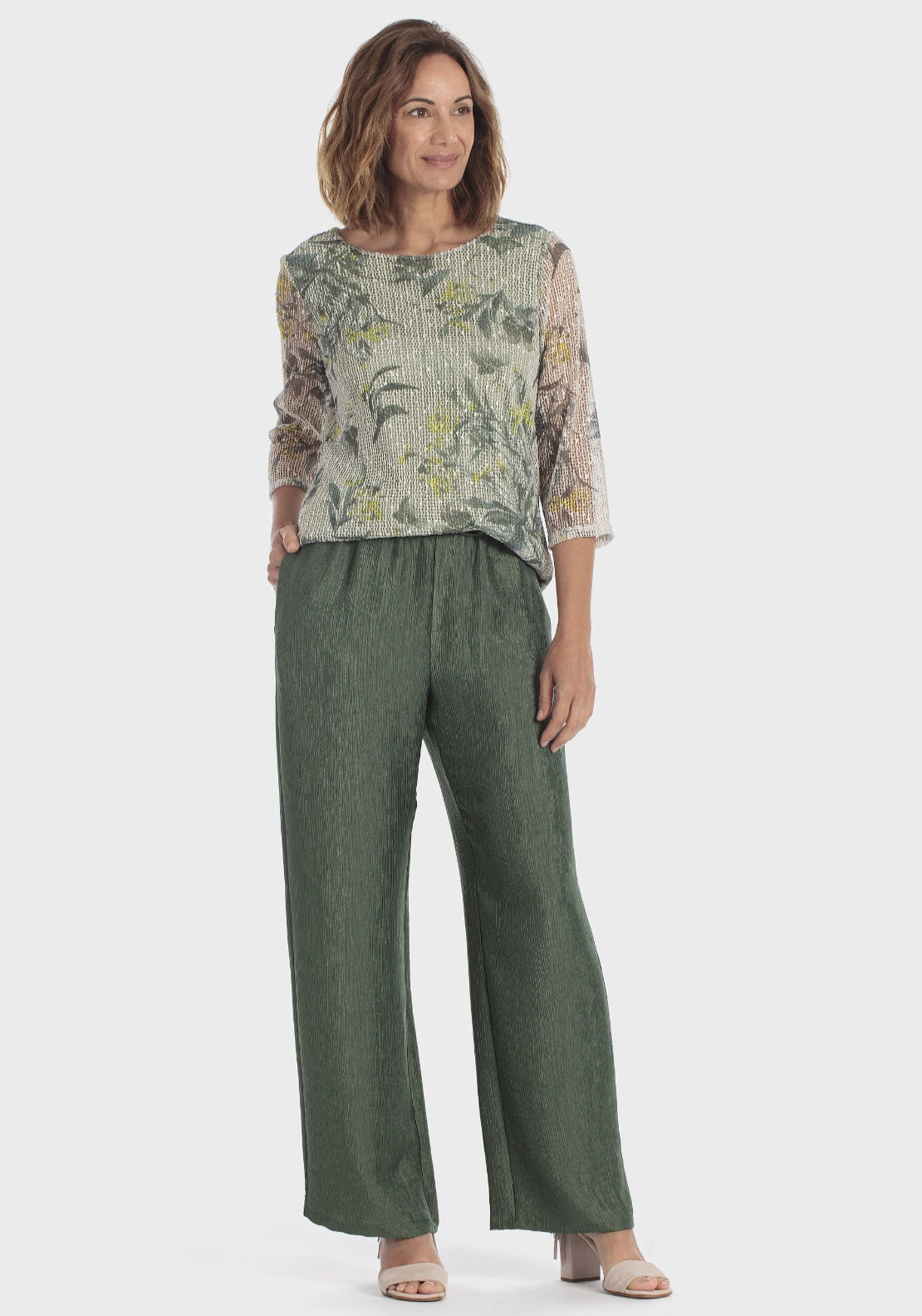 Mesh Printed T-Shirt - Green