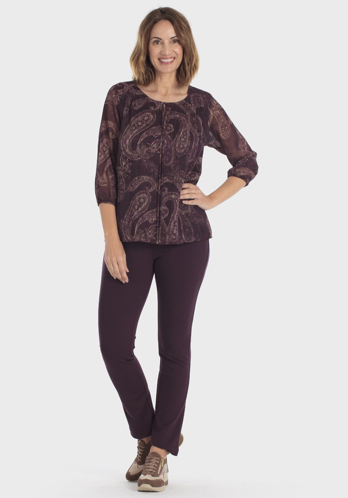 Cashmere Inspired T-Shirt - Purple Mulberry