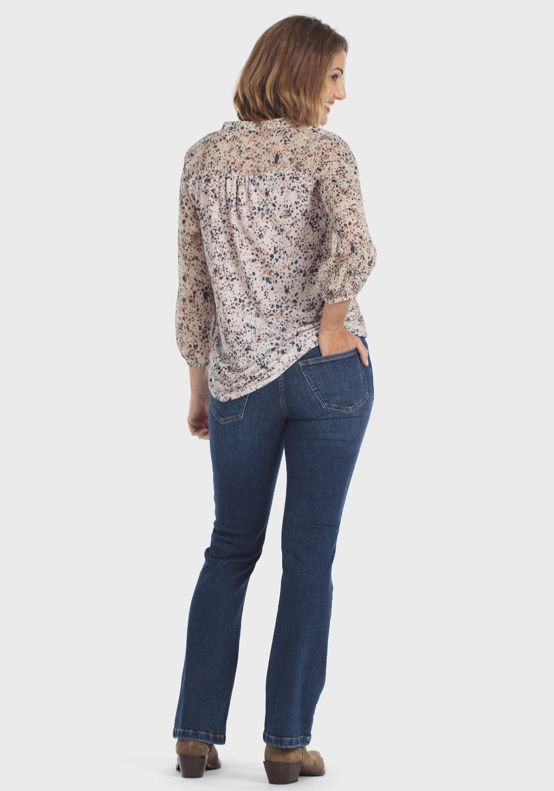 Paisley Printed T-Shirt - Beige