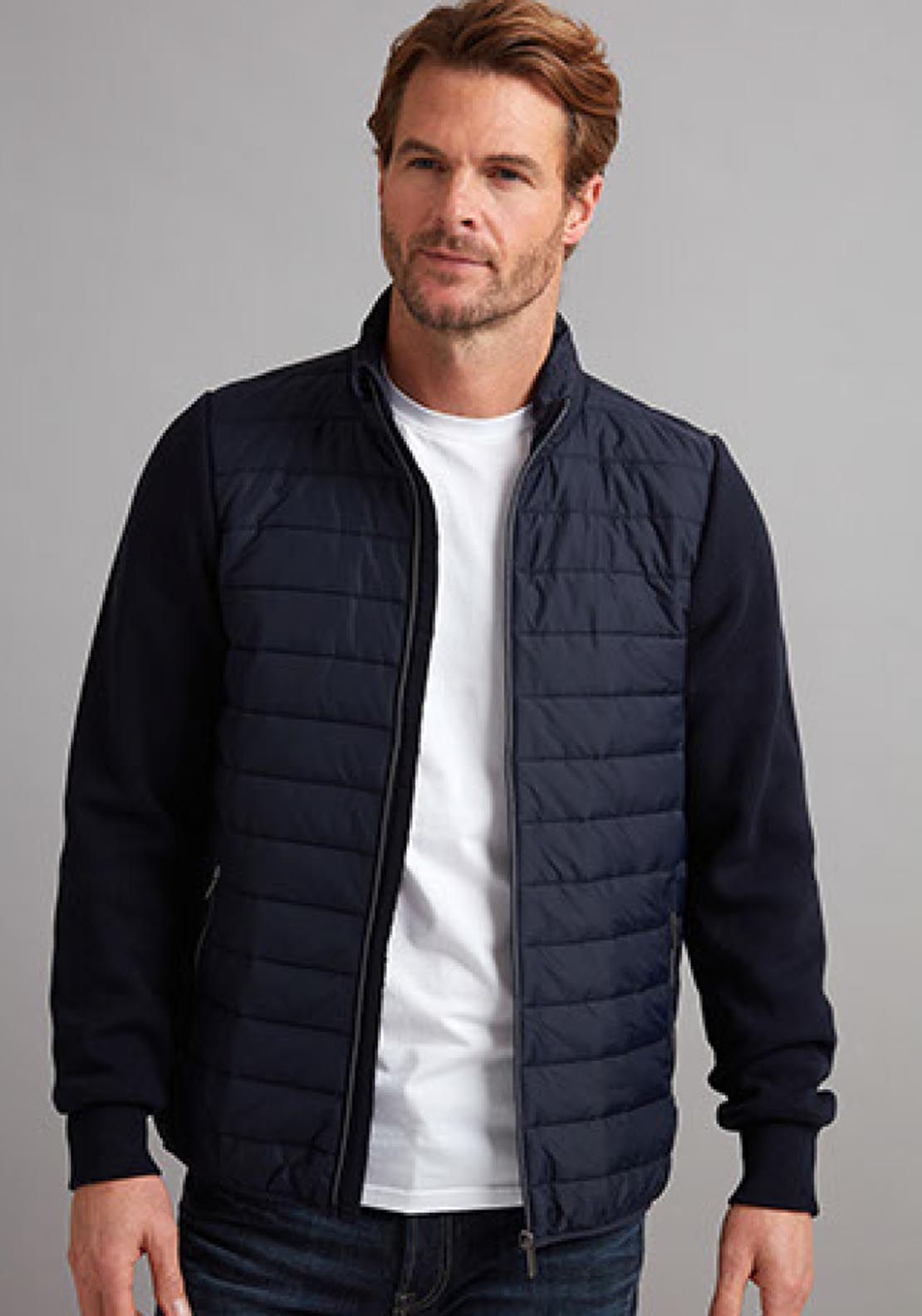 Vedoneire Padded Hybrid Jacket - Blue 1 Shaws Department Stores