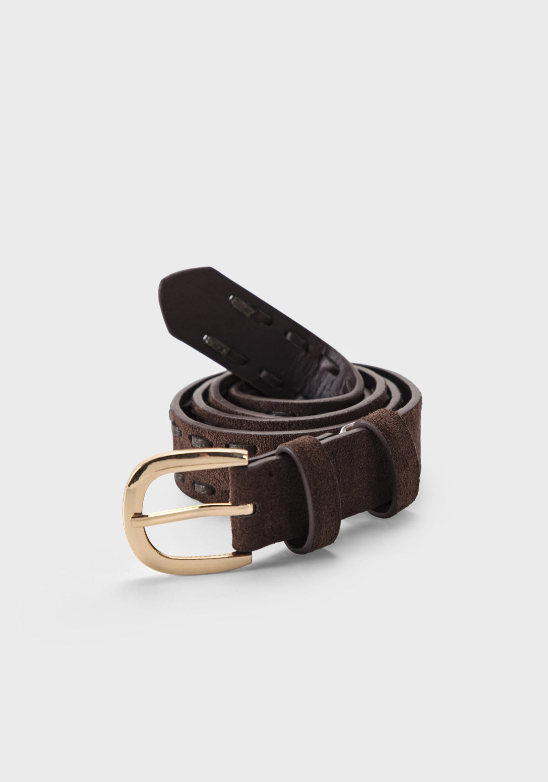 Brown Trim Detail Belt - Brown