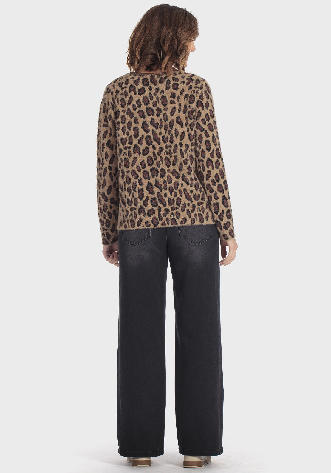 Animal Print Jacket - Brown
