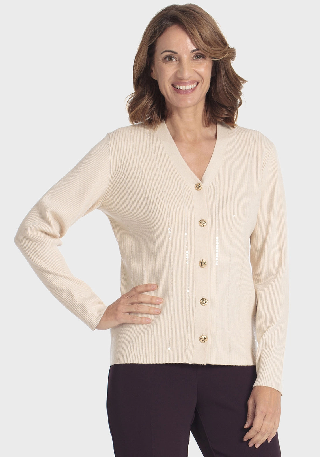 Sequins Jacket - Beige