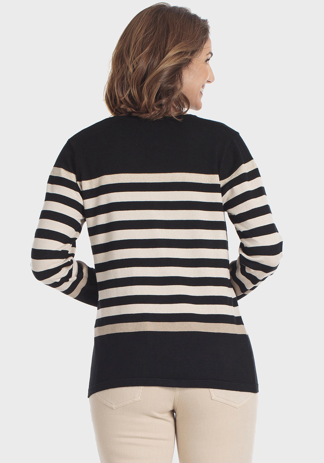Striped Sweater - Black
