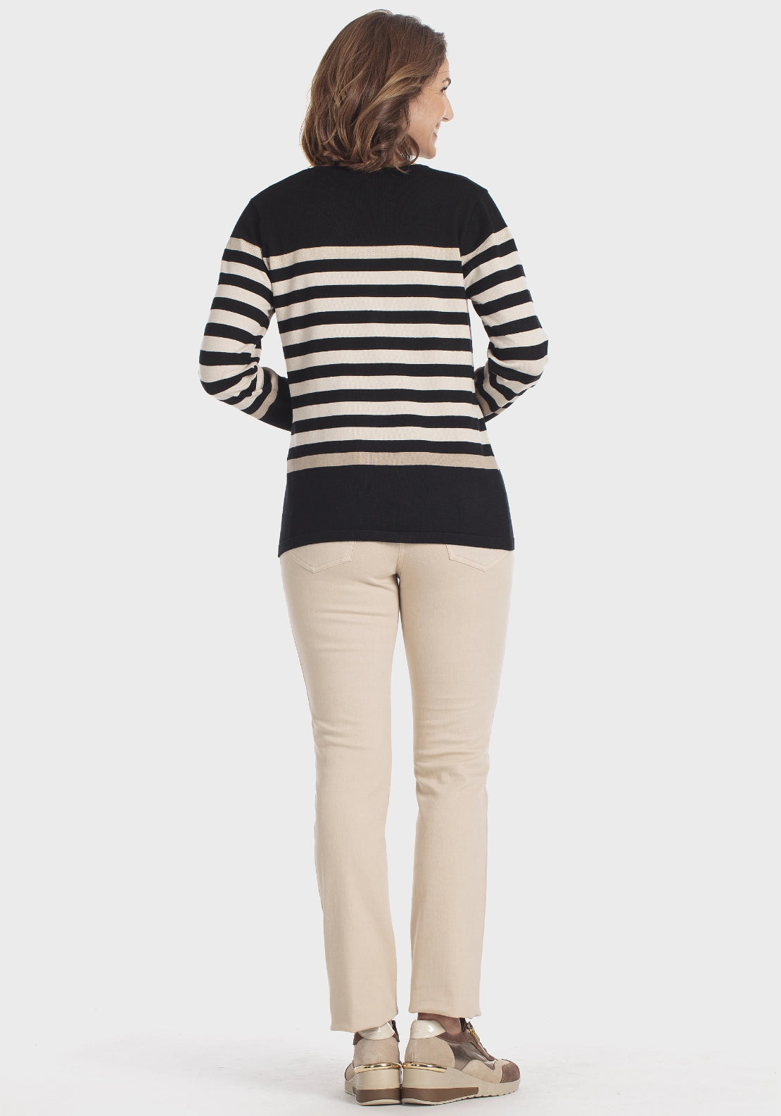 Striped Sweater - Black