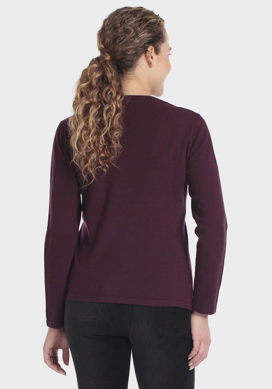 Rhinestone Sweater - Purple Mulberry