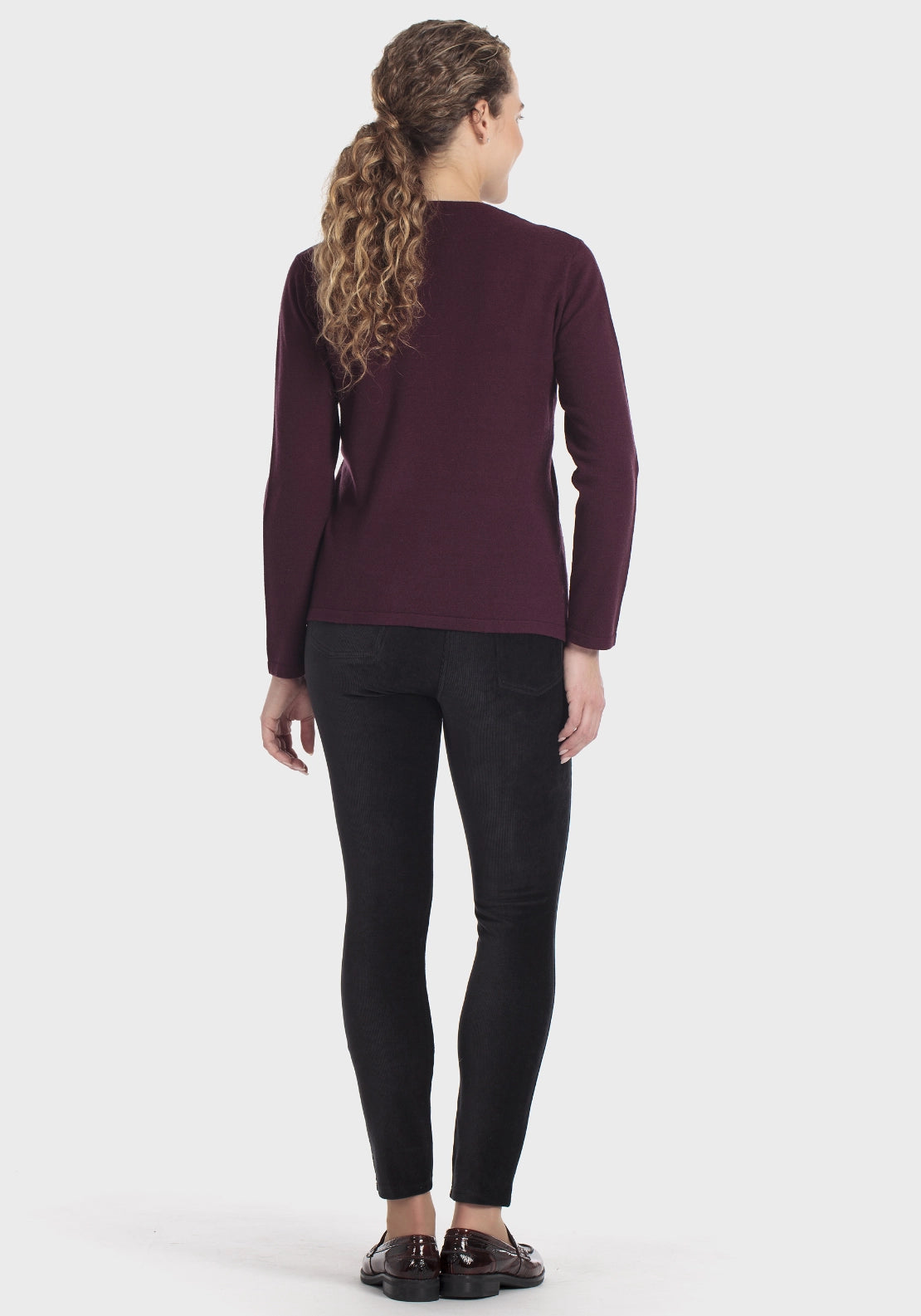 Rhinestone Sweater - Purple Mulberry