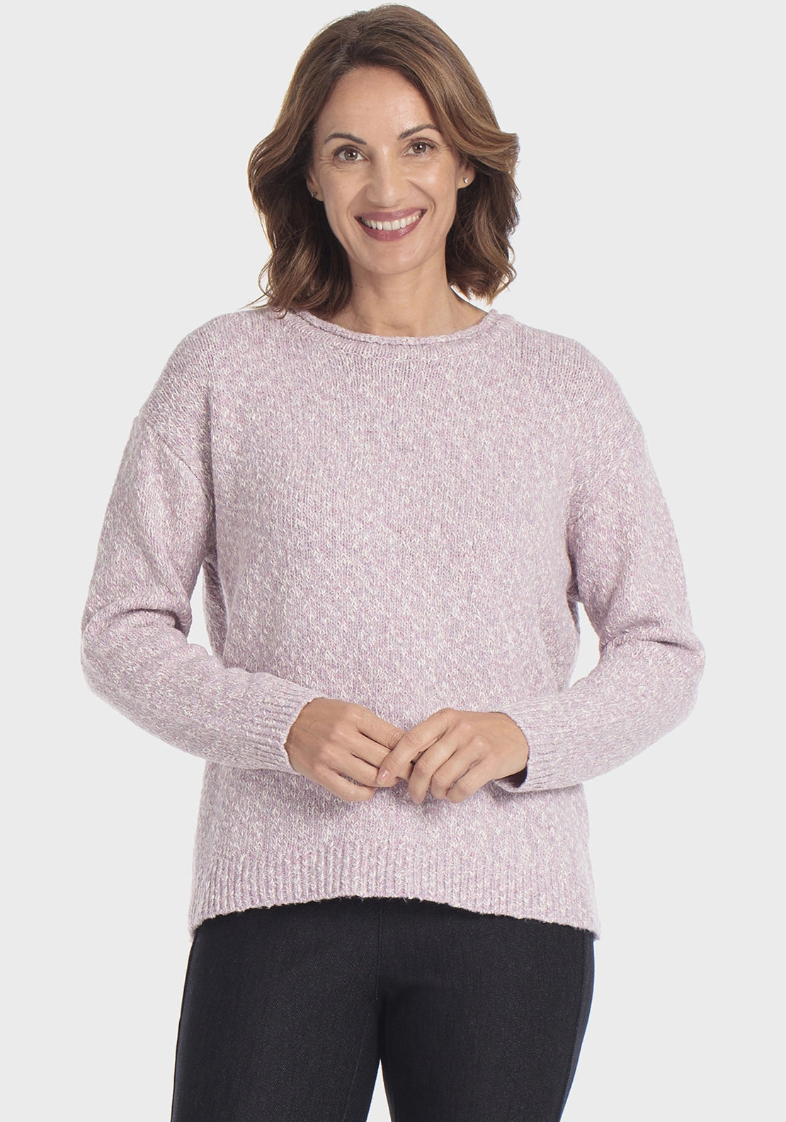 Metallic Thread Sweater - Pink Quartz