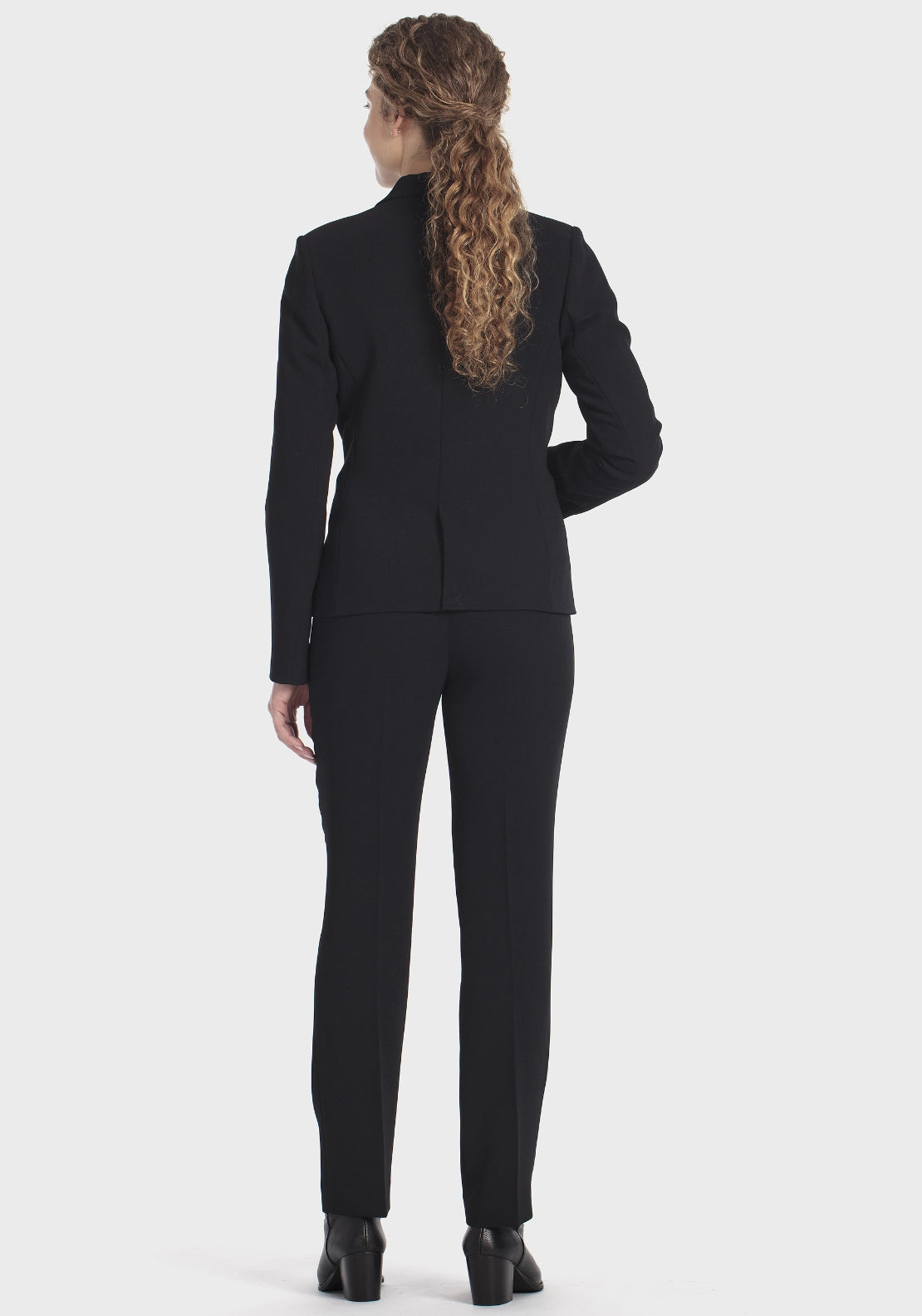 Crepe Trousers With Elastic - Black