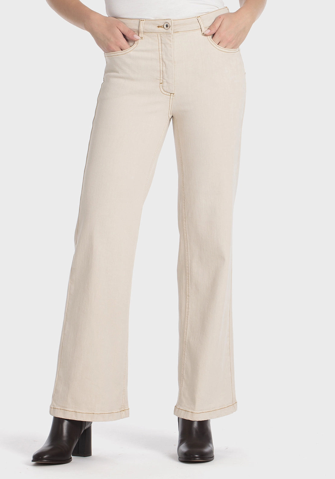 Wide Trousers - White