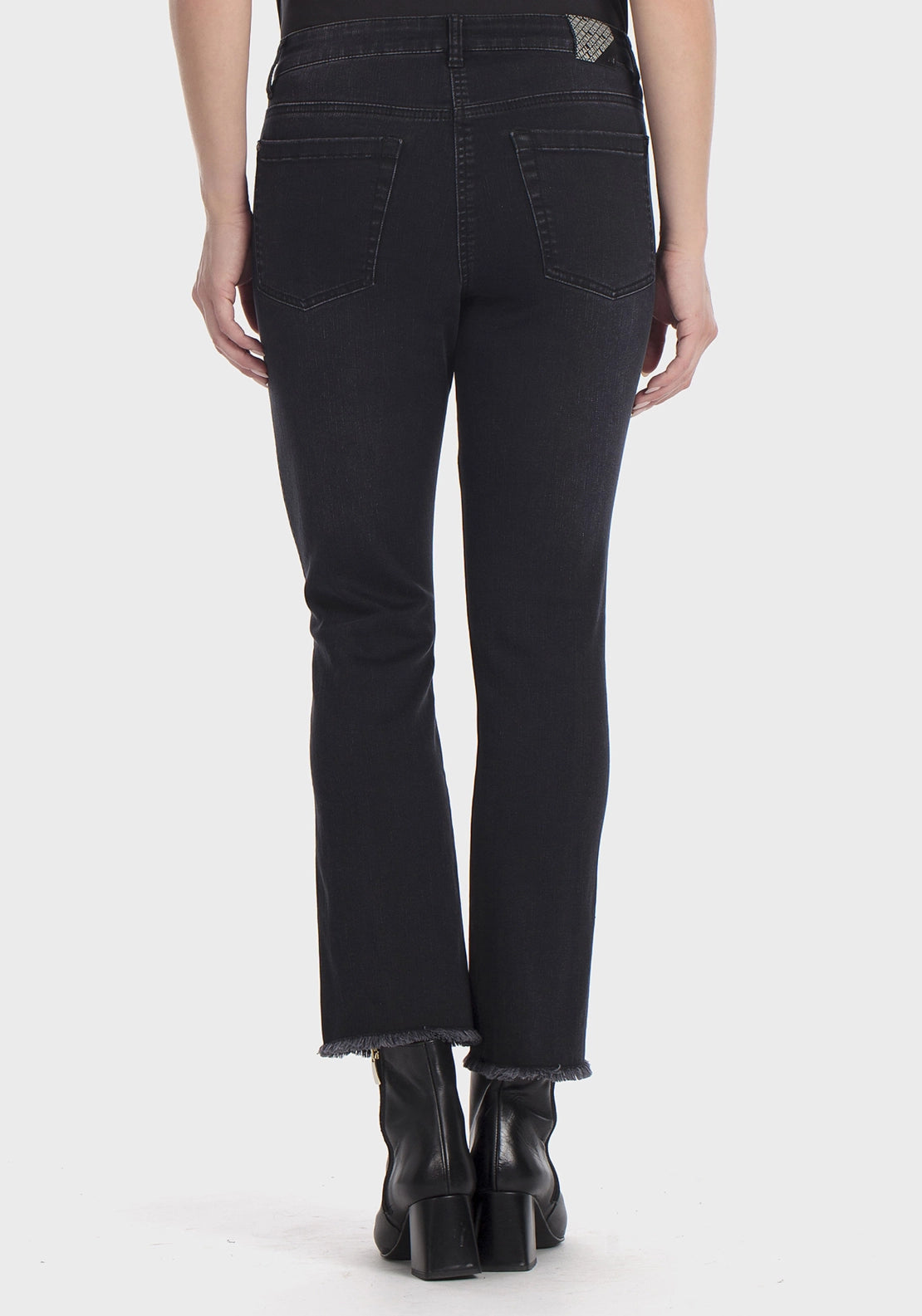 Black Denim Trousers - Black