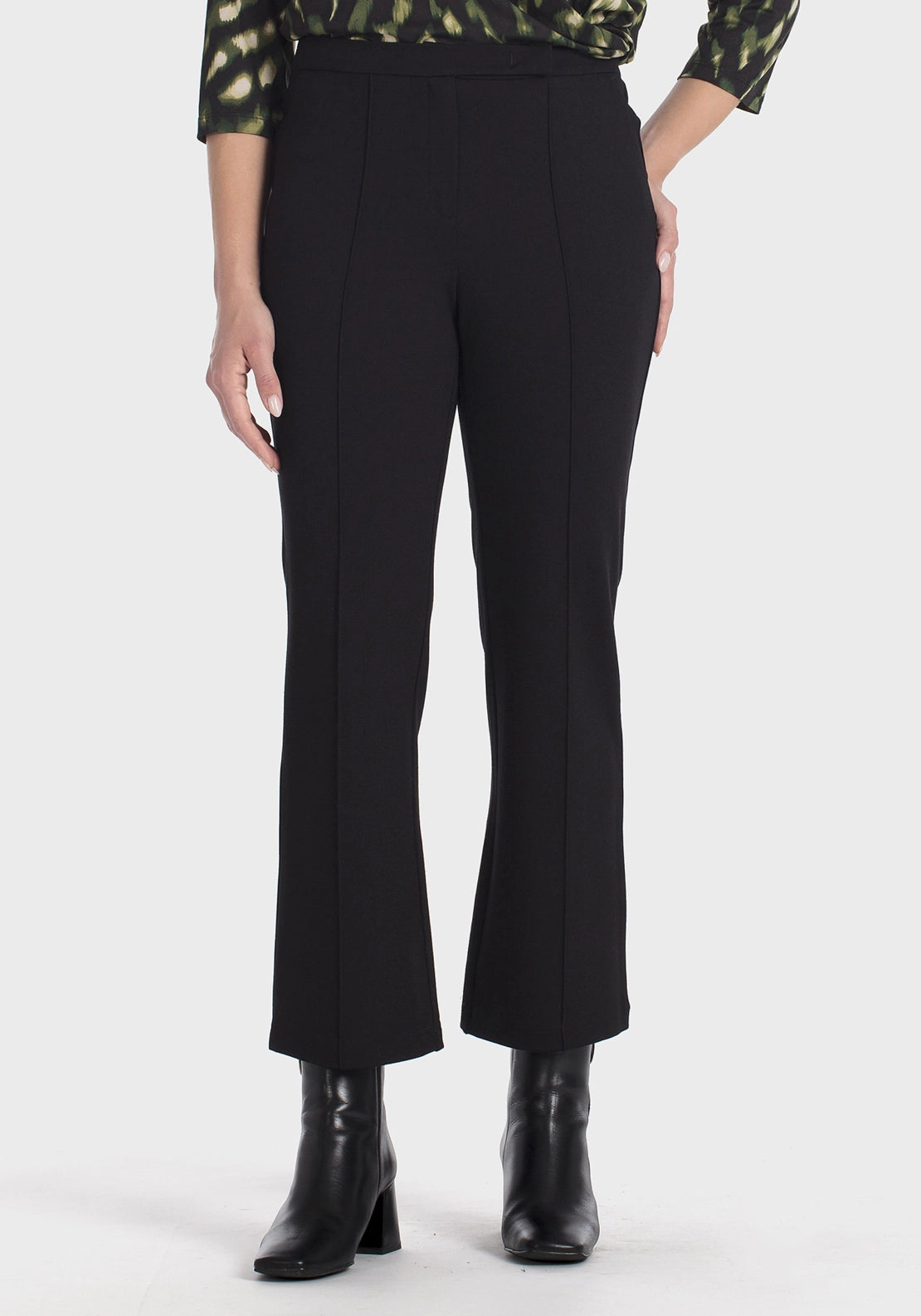 Flare Ponte Di Roma Trousers - Black