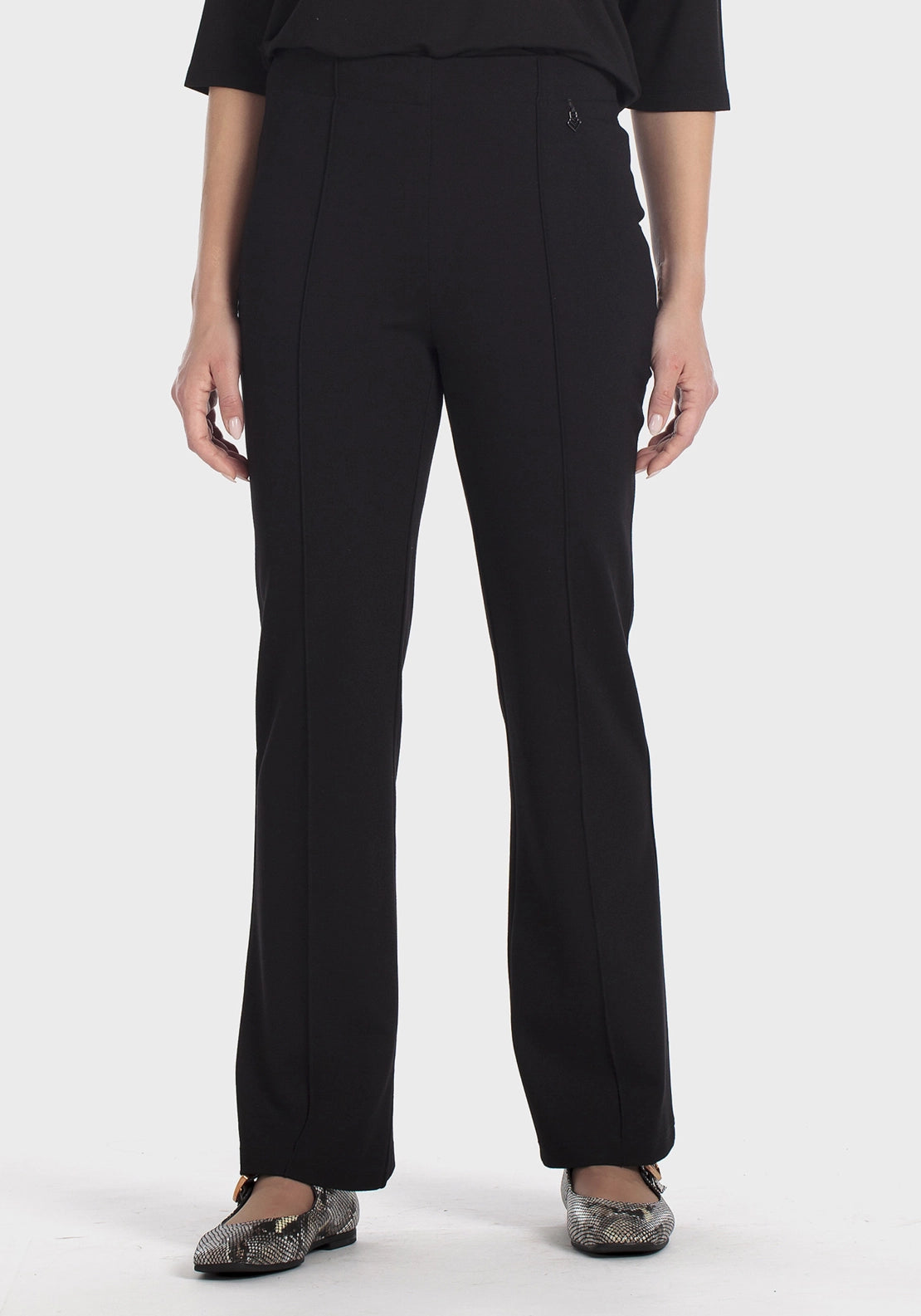 Black Ponte Di Roma Trousers - Black