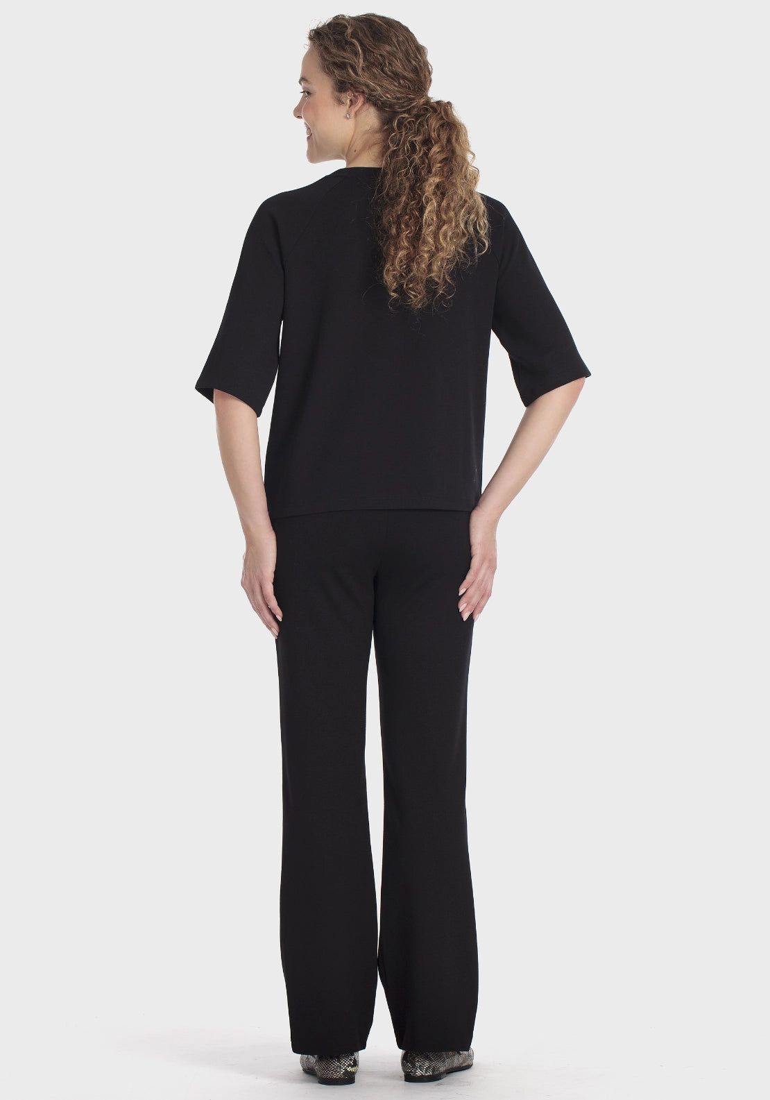 Black Ponte Di Roma Trousers - Black