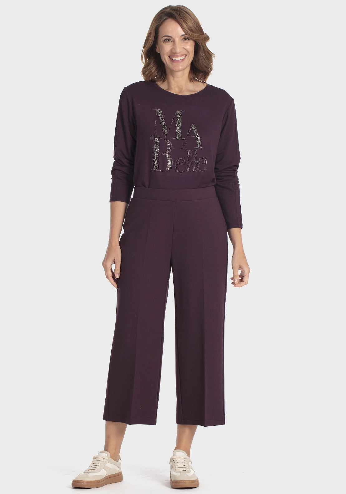 Ponte Di Roma Culotte Trousers - Purple Mulberry