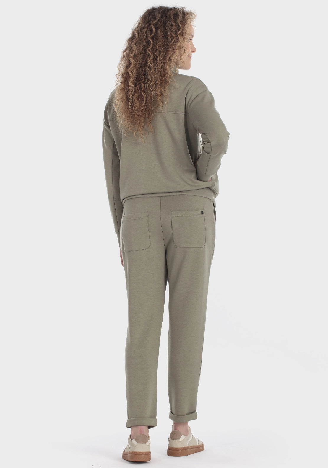 Khaki Drawstring Trousers - Green