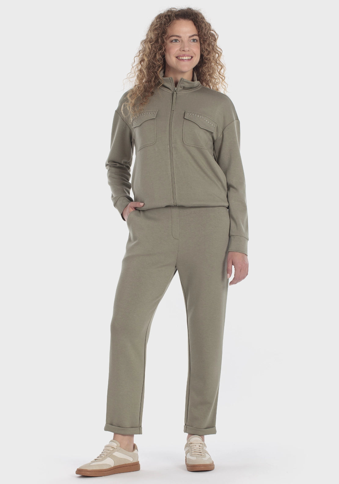 Khaki Drawstring Trousers - Green
