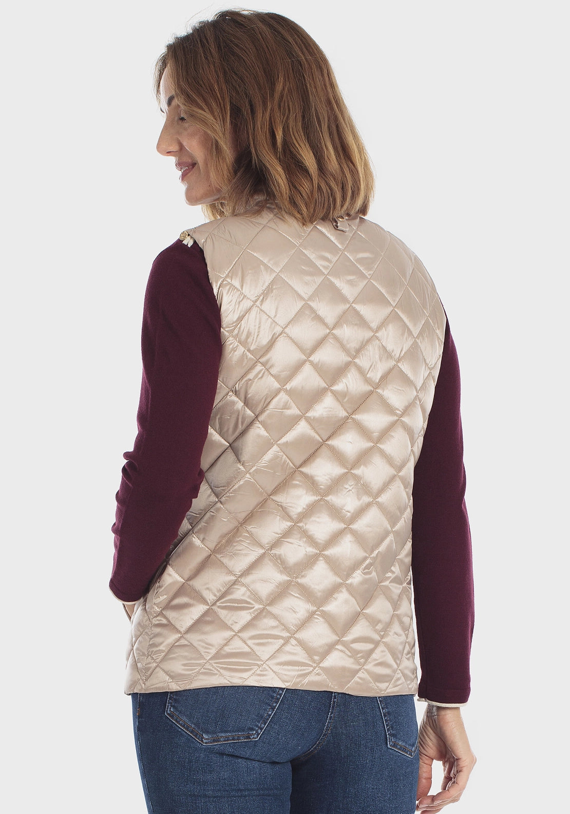 Parka And Vest - Beige