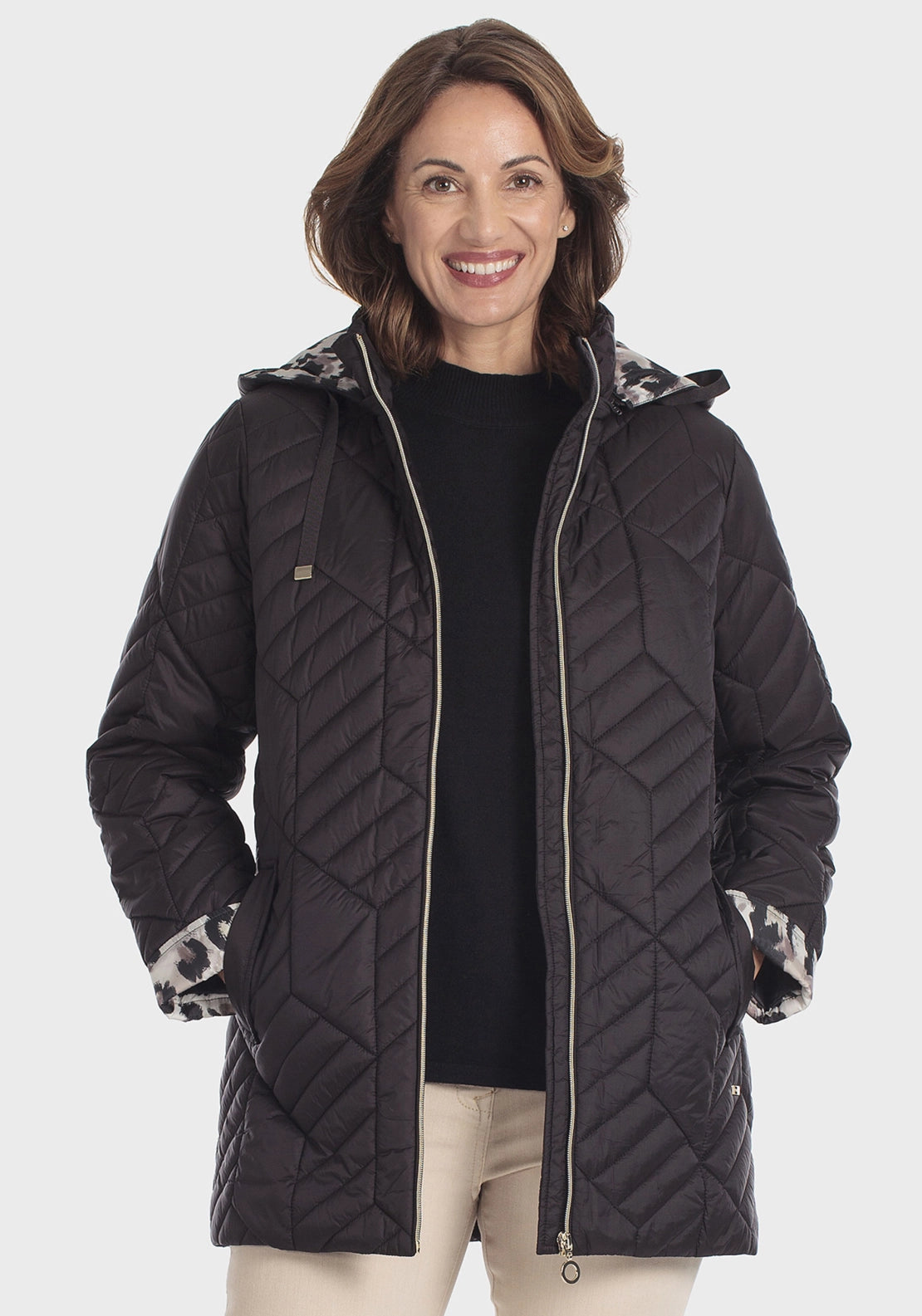 Parka With Hood - Black