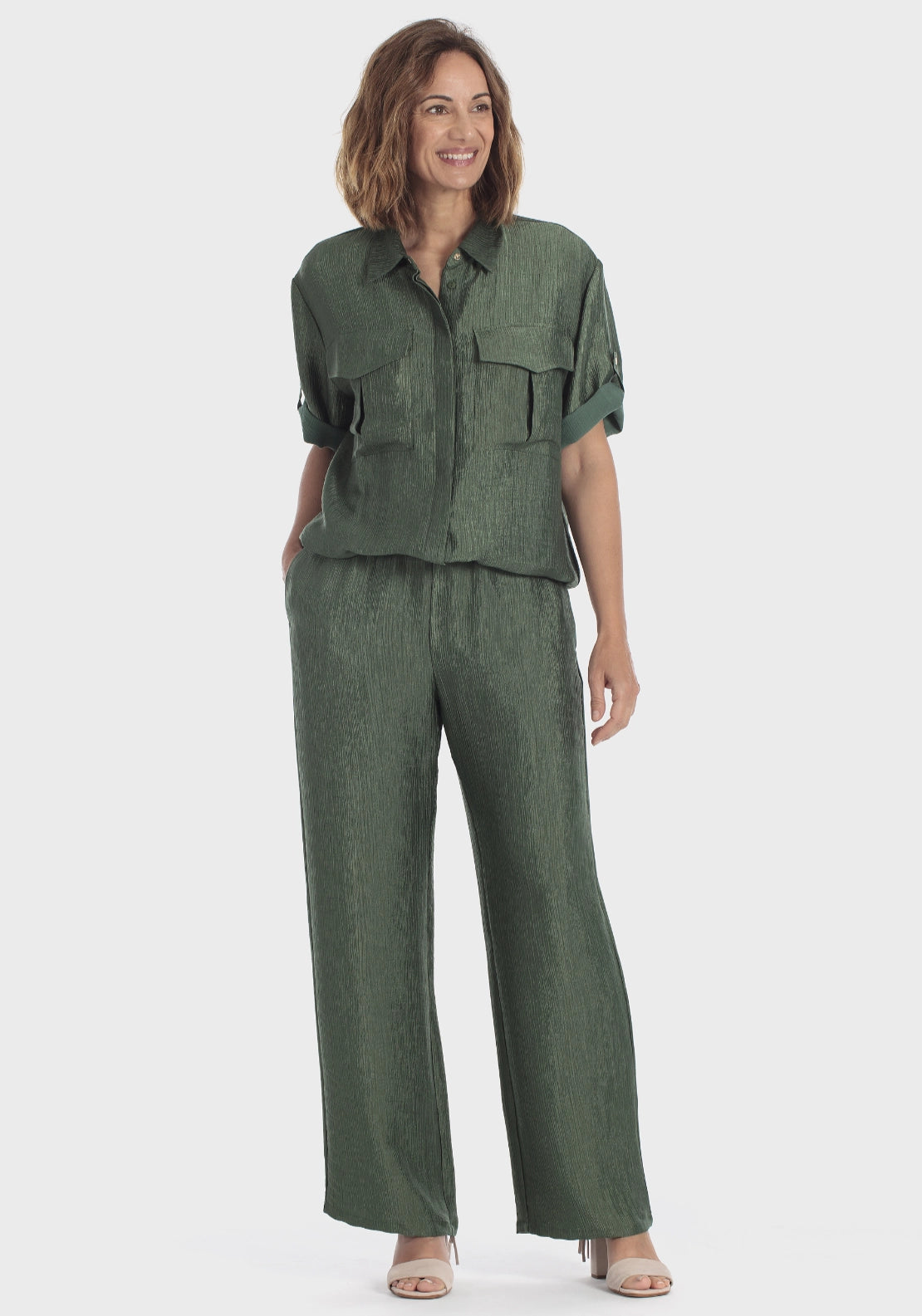 Military Style Shirt - Green