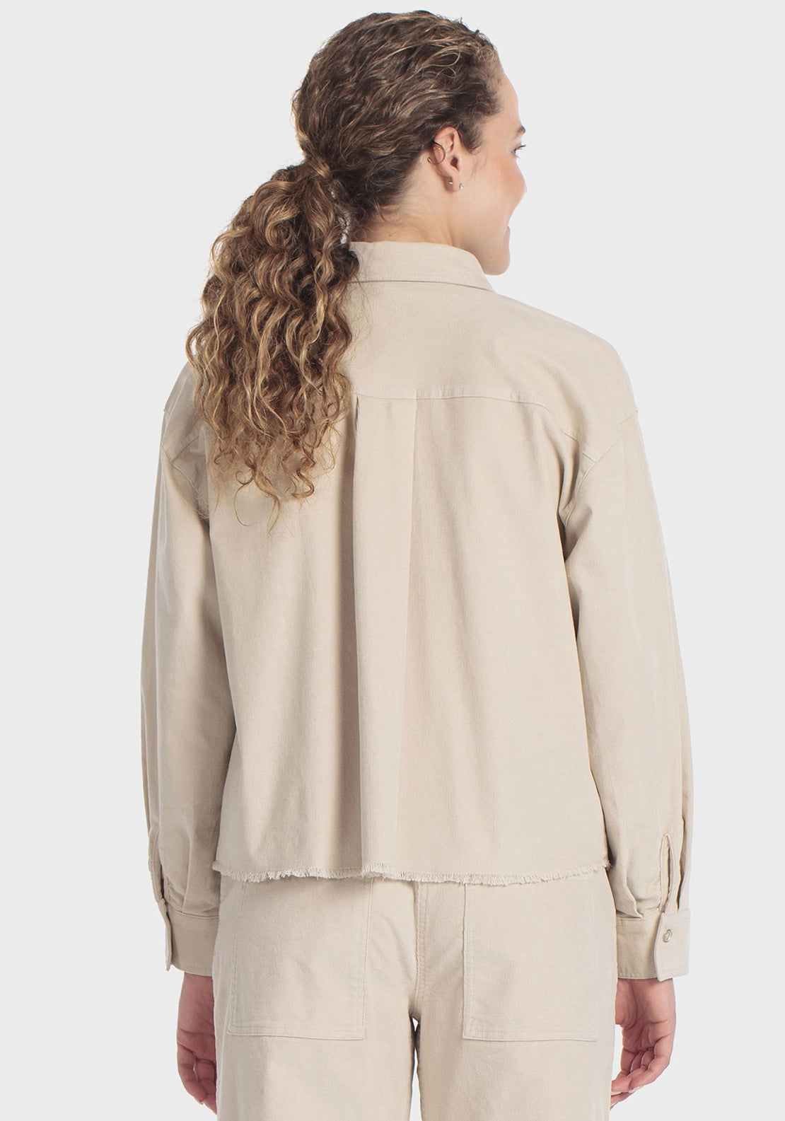 Corduroy Overshirt - Beige