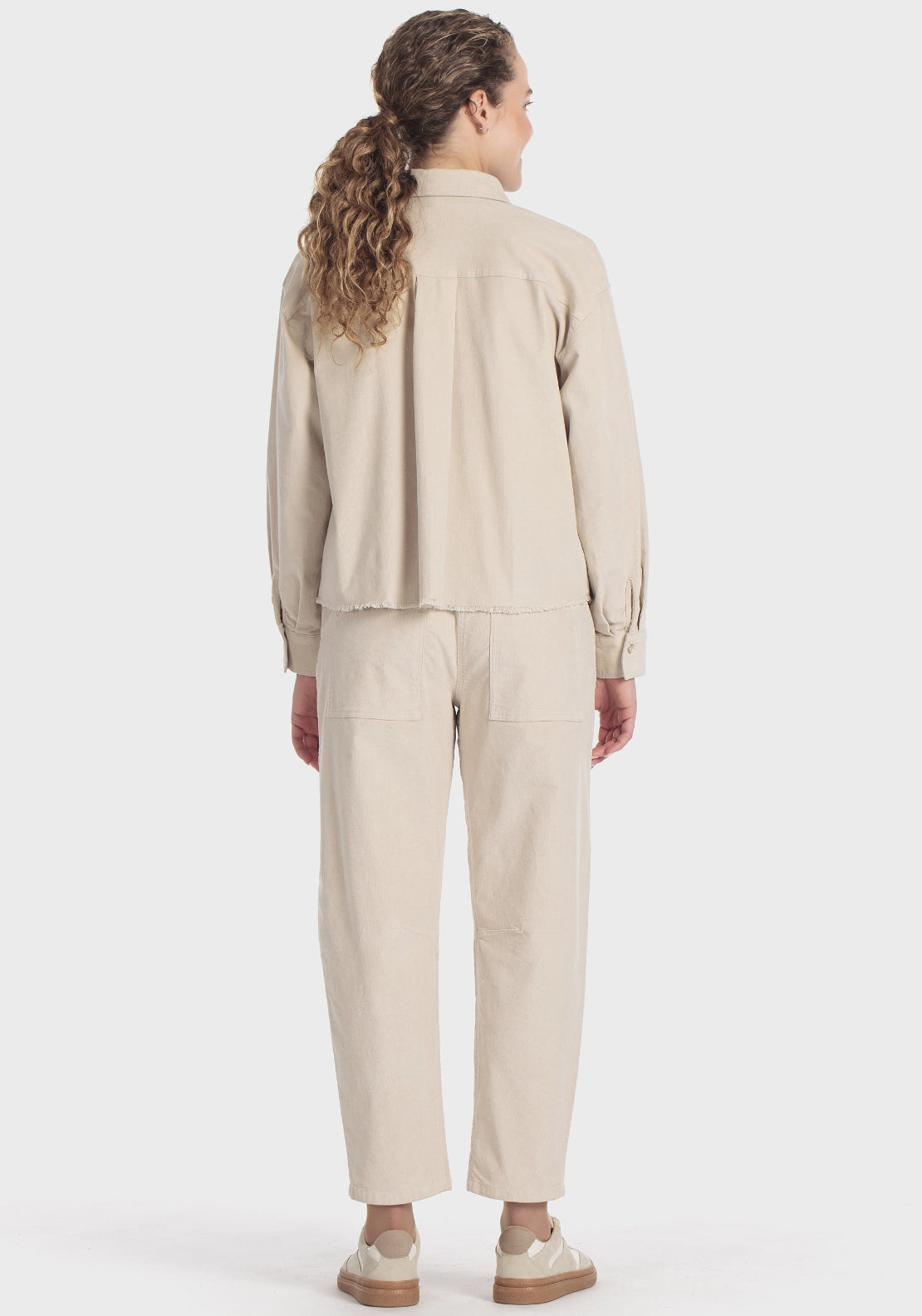 Corduroy Overshirt - Beige
