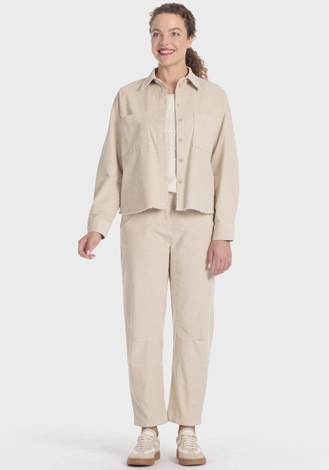 Corduroy Overshirt - Beige