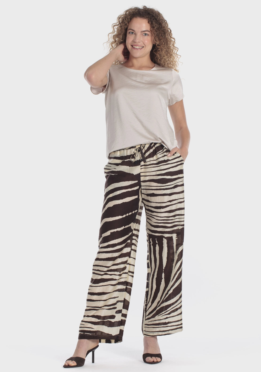 Satin Style T-Shirt - White