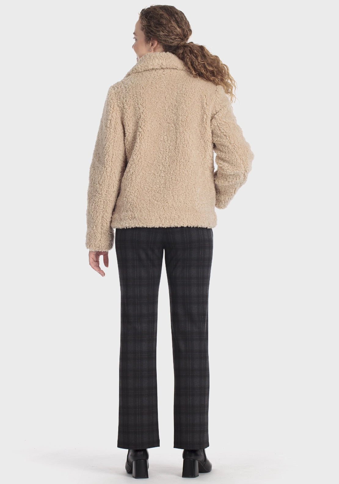 Beige Three Quarter Length Coat - Beige