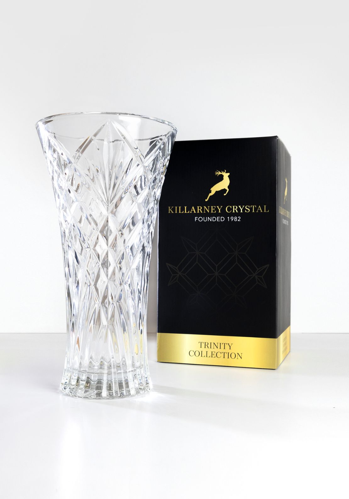 Killarney Crystal Trinity 12" Vase 2 Shaws Department Stores