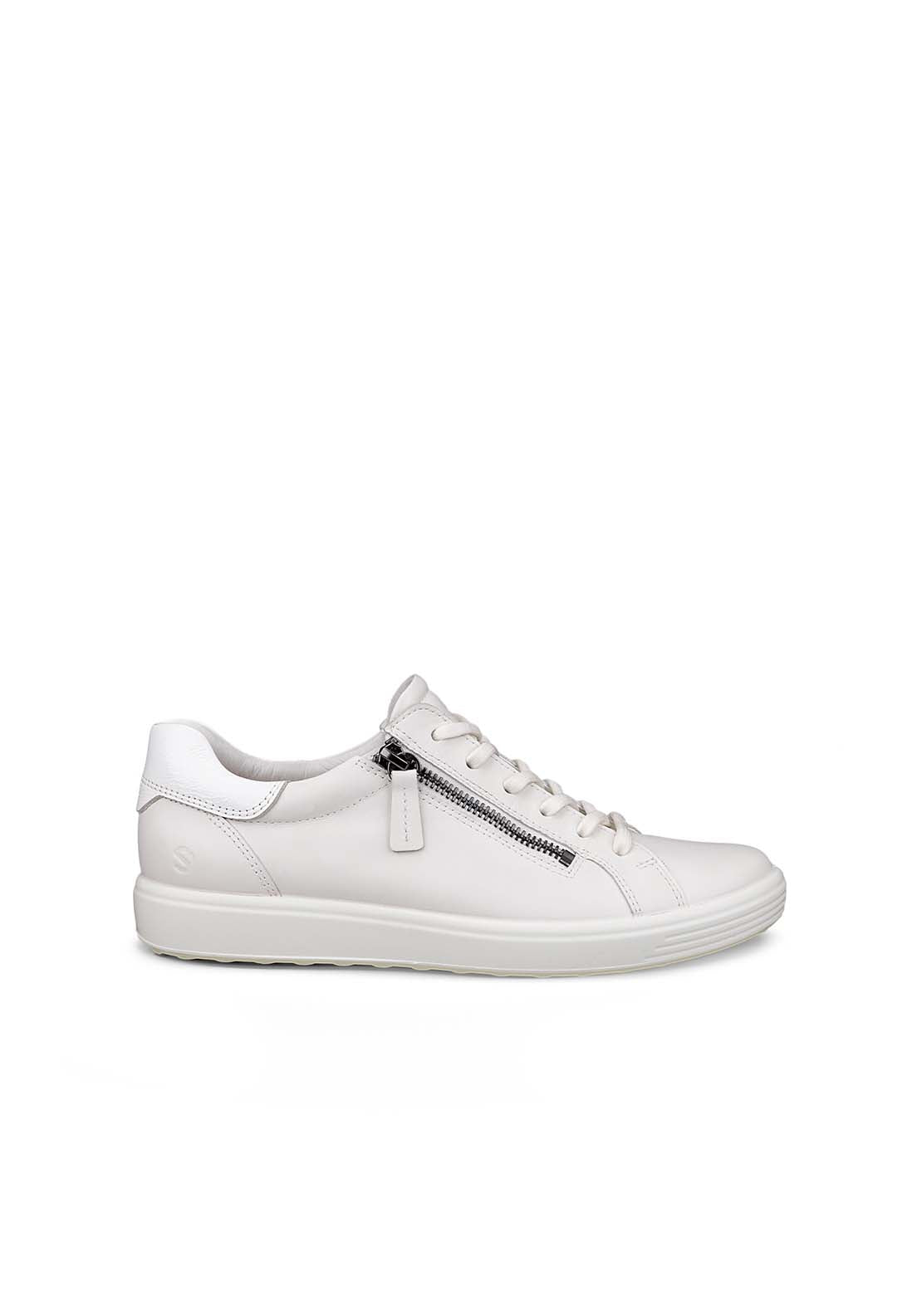 Ecco Soft 7 Casual Shoe - White Bright White 1 Shaws Department Stores