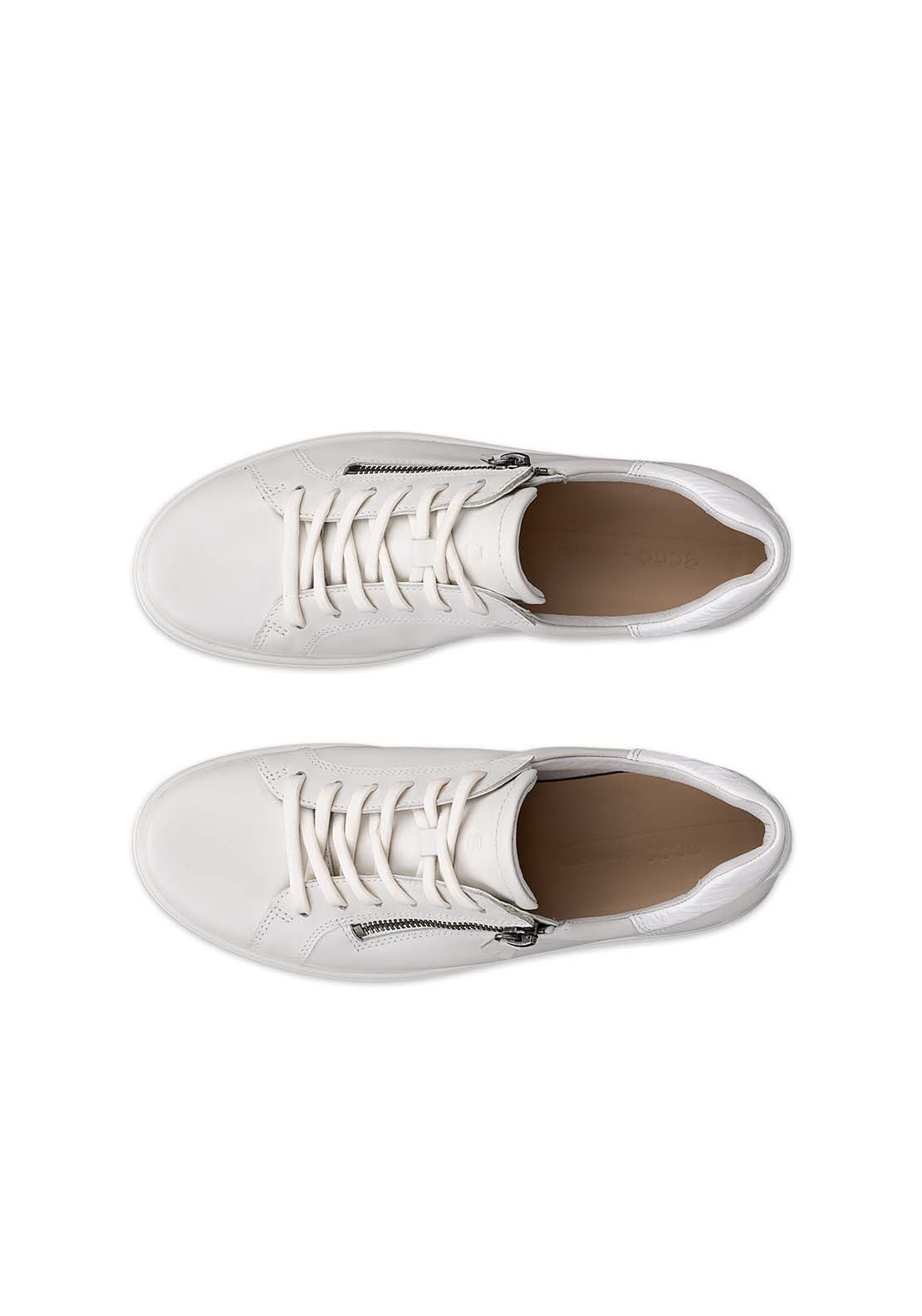 Ecco Soft 7 Casual Shoe - White Bright White 2 Shaws Department Stores