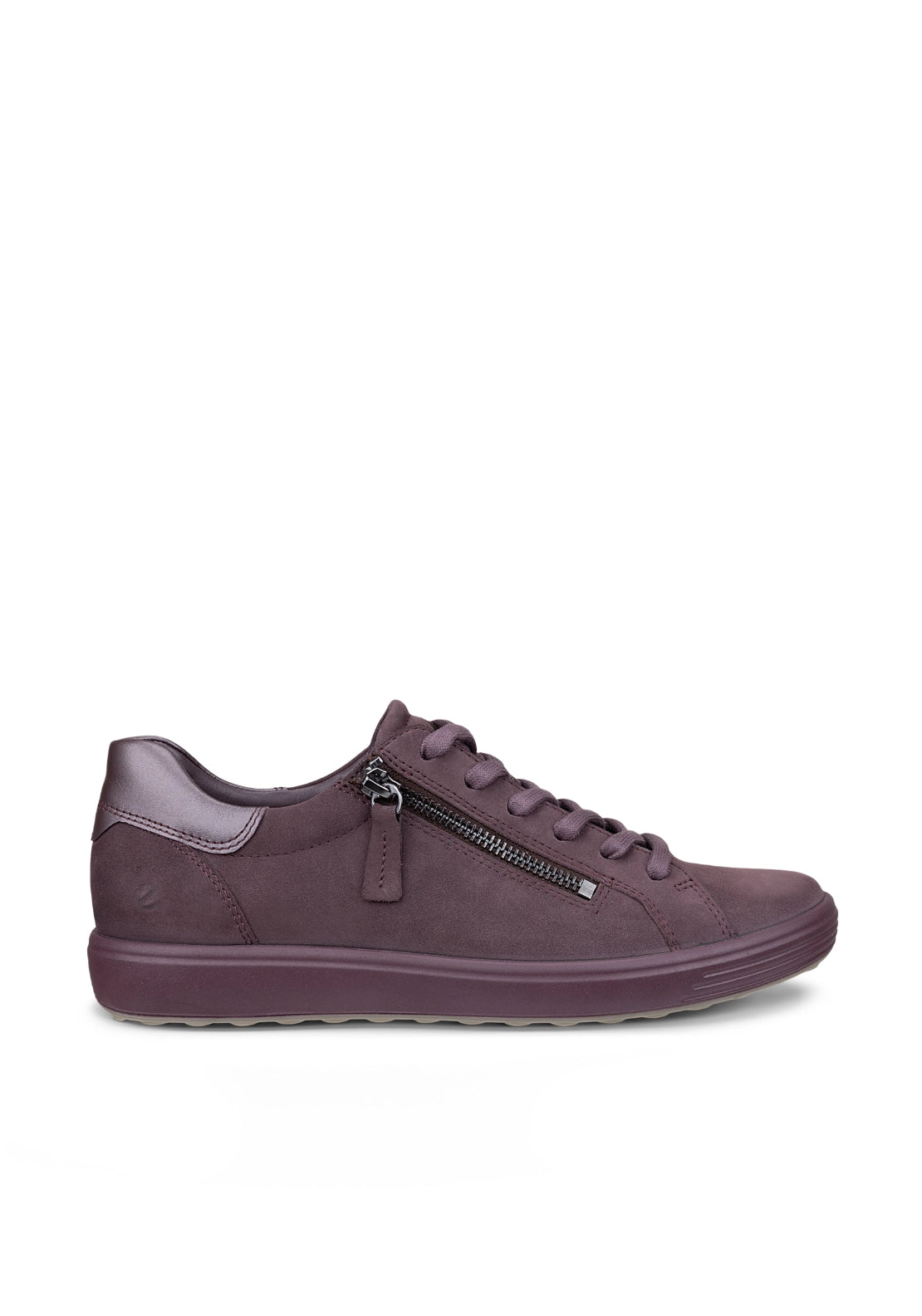 Soft 7 Tred Side Zip Lace Shoe - Purple